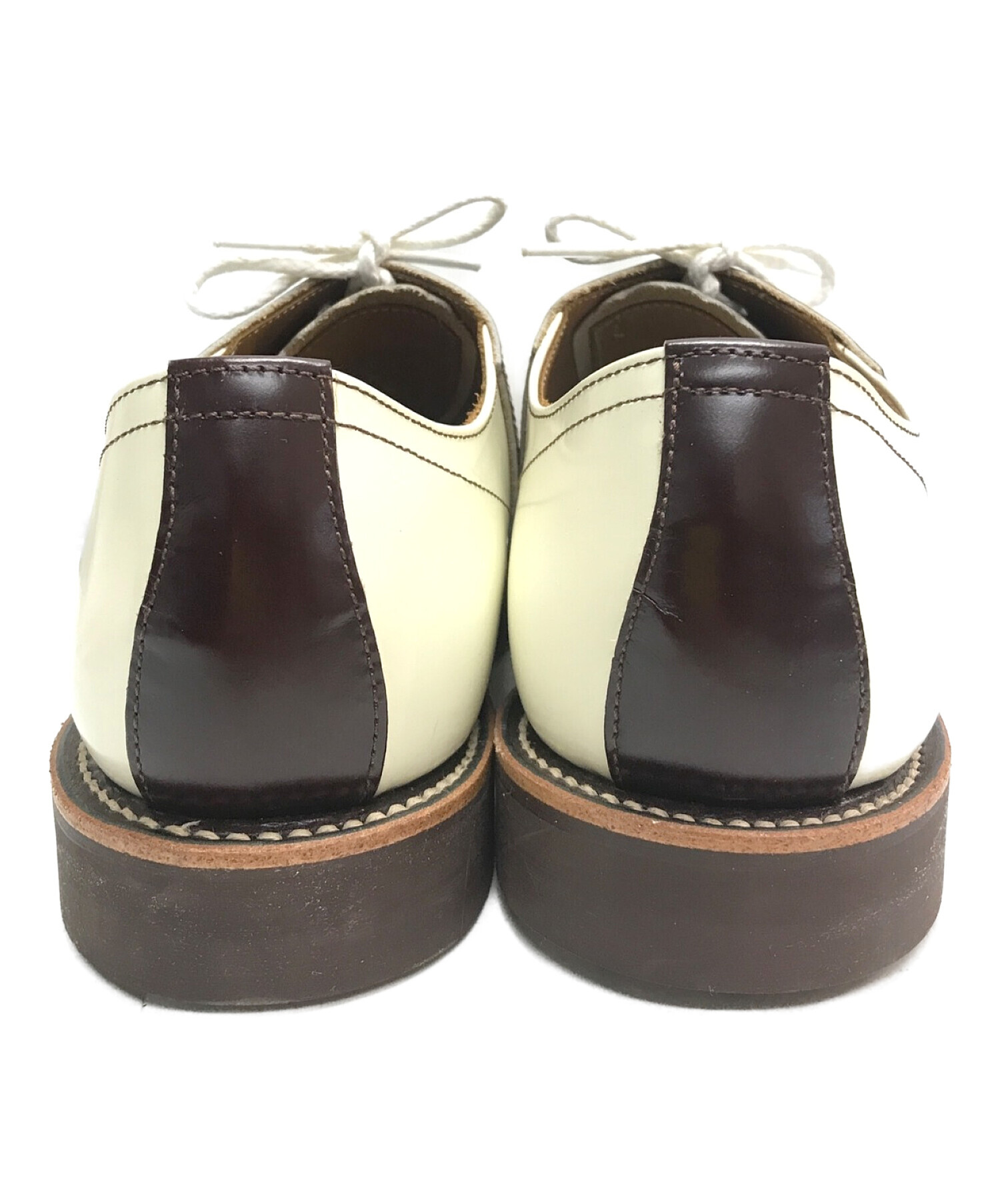 【定番人気】グラッドハンド×リーガル　サドルシューズ　26cm 白×茶 靴