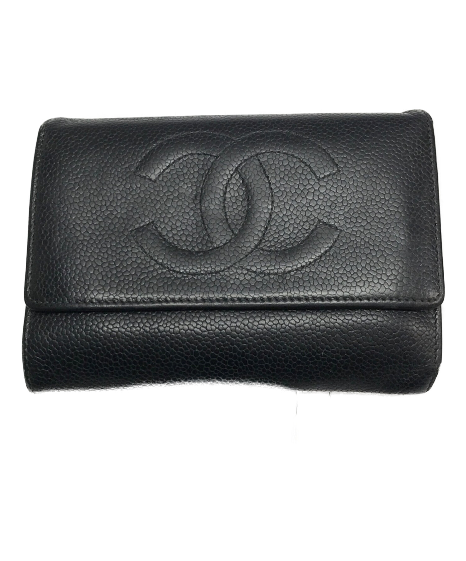 中古・古着通販】CHANEL (シャネル) 3つ折り財布/コンパクトウォレット