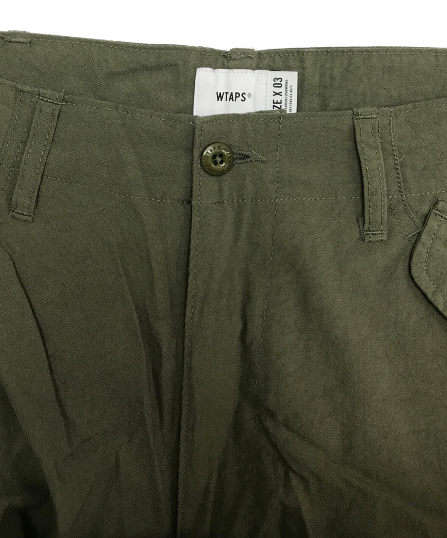 中古・古着通販】WTAPS (ダブルタップス) CARGO 01 TROUSERS カーキ