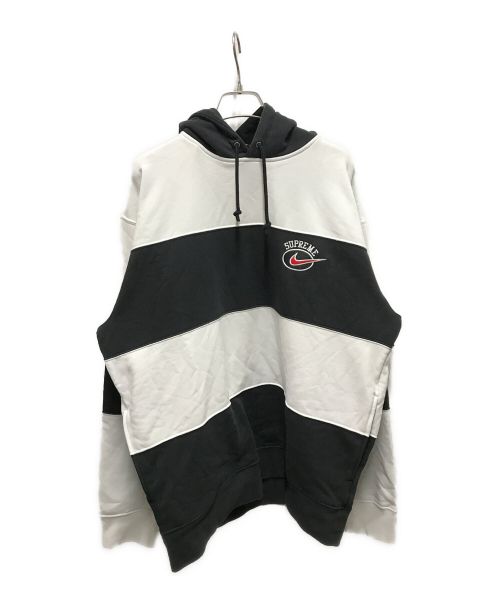 (L)Supreme Nike Stripe Hooded Sweatshirt