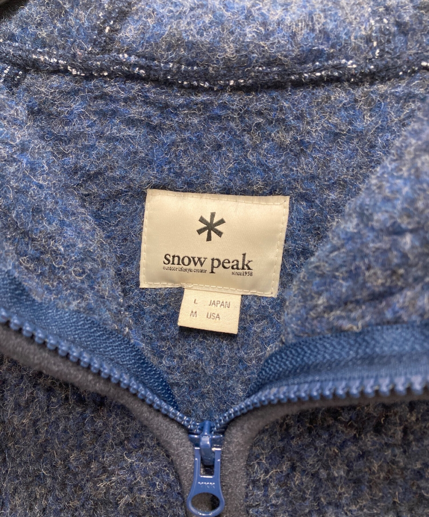 Snow peak (スノーピーク) フリースジャケット ネイビー サイズ:M