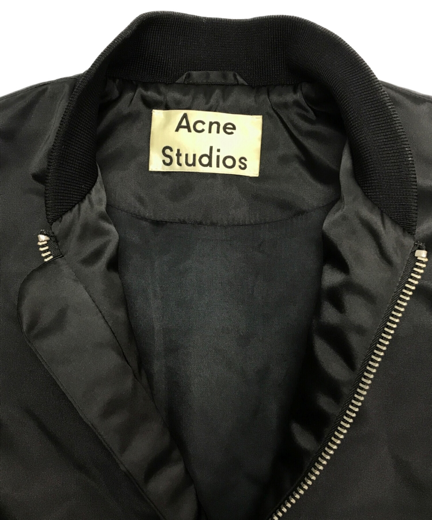 Acne studios (アクネストゥディオズ) MA-1ジャケット ブラック サイズ:34