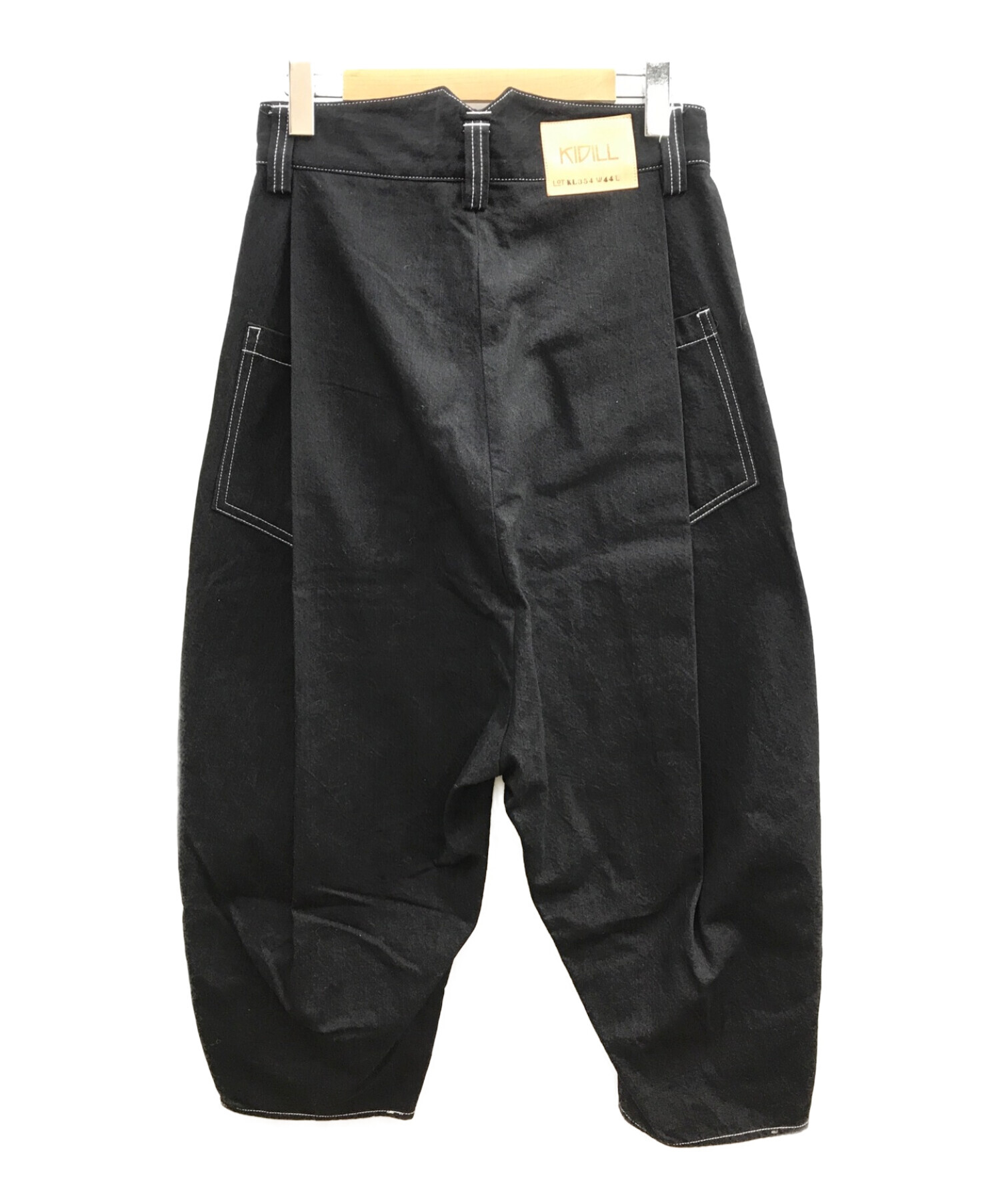 KIDILL (キディル) Buggy Tuck Denim Pants ブラック サイズ:44