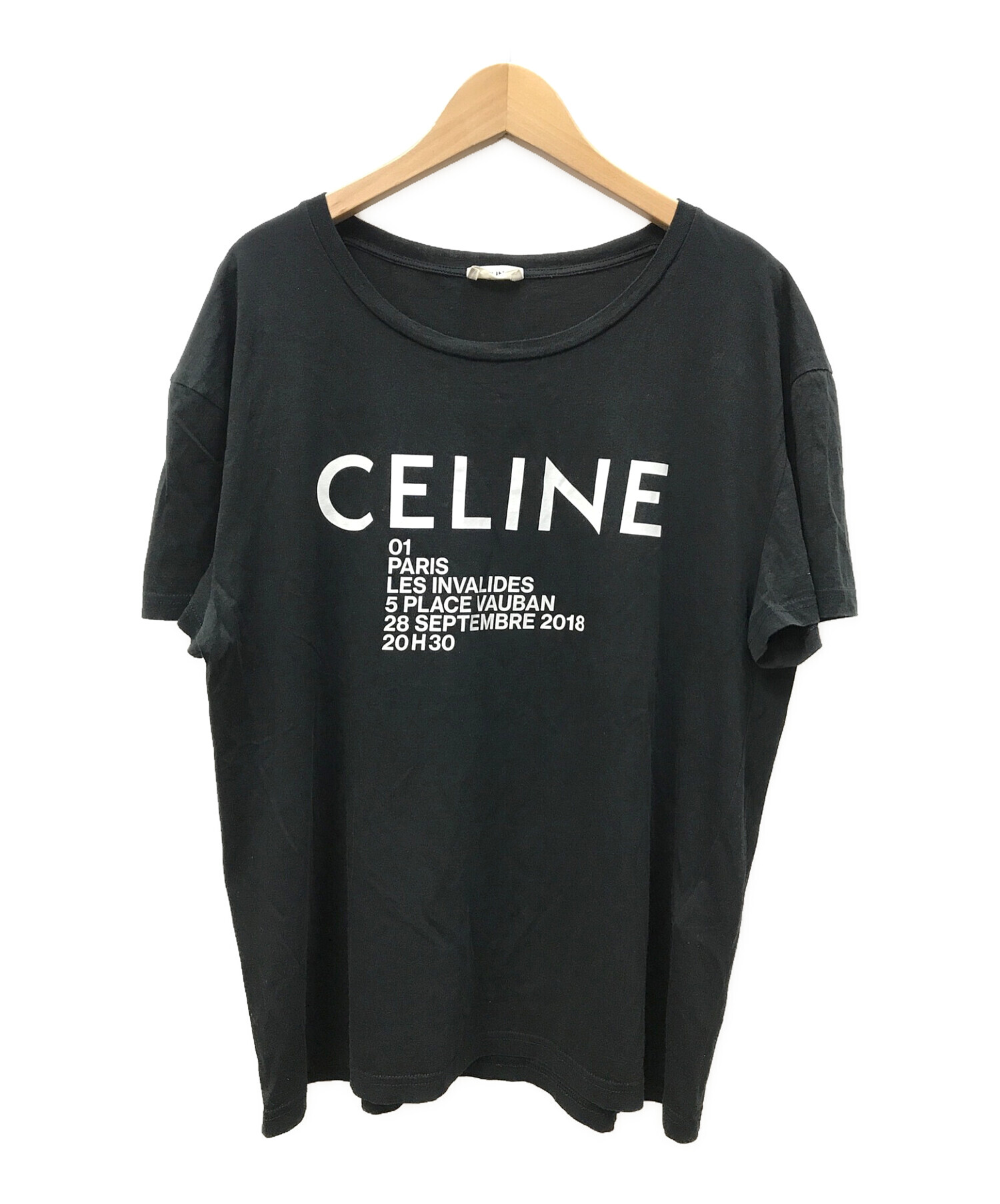 中古・古着通販】CELINE (セリーヌ) プリントTシャツ ブラック サイズ