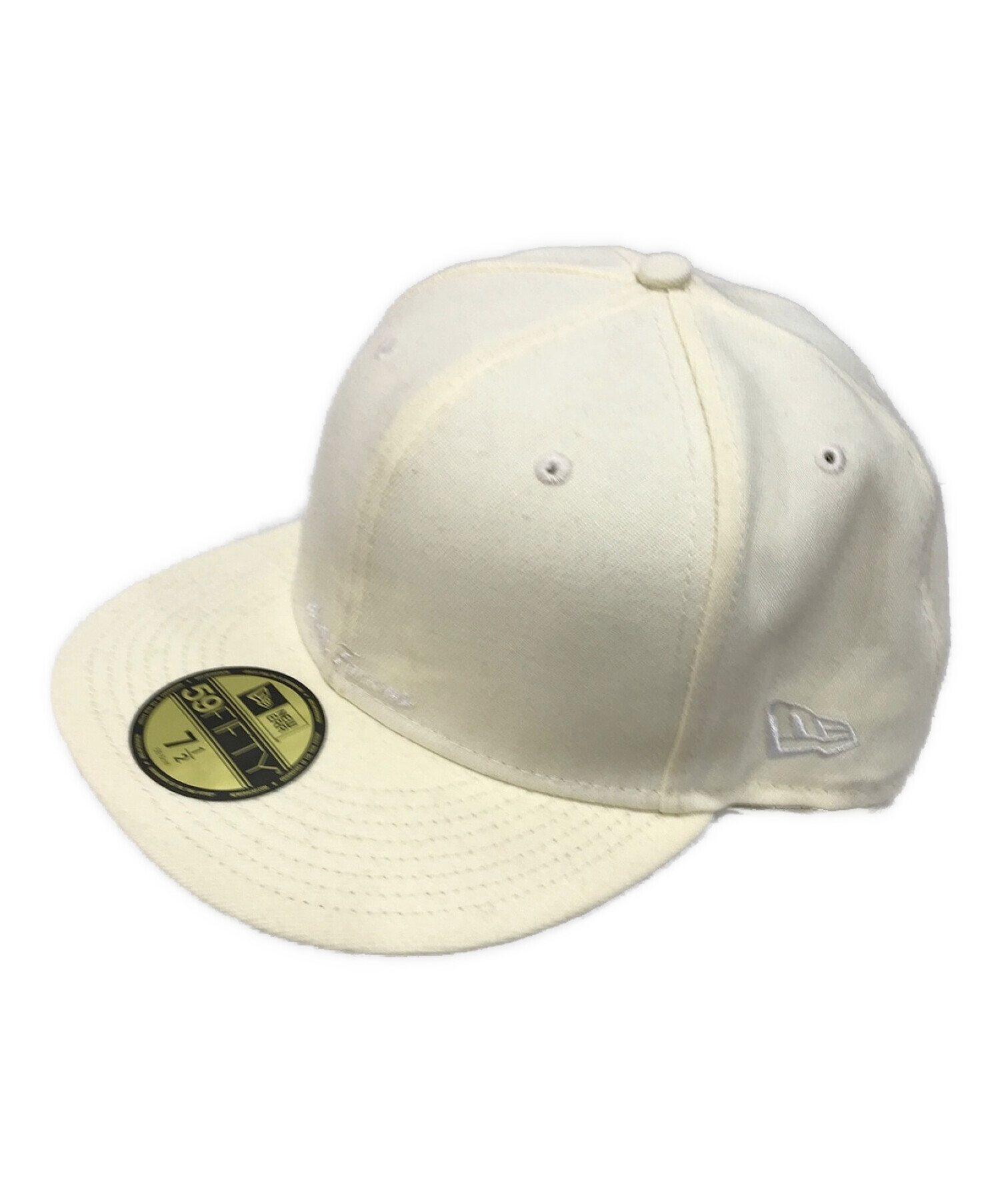 SUPREME (シュプリーム) NEWERA (ニューエラ) リバースボックスロゴキャップ アイボリー サイズ:7 1/2