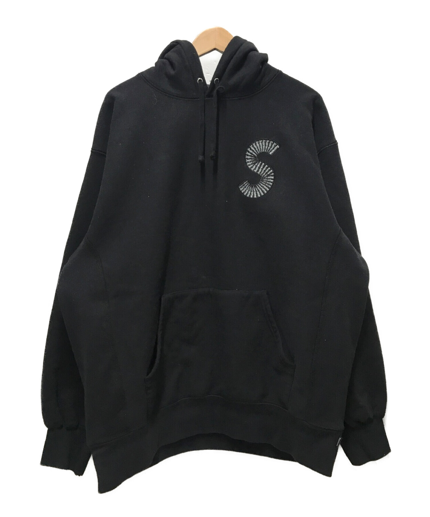 SUPREME (シュプリーム) Sロゴフーデットスウェットシャツ / S Logo Hooded Sweatshirt ブラック サイズ:LARGE