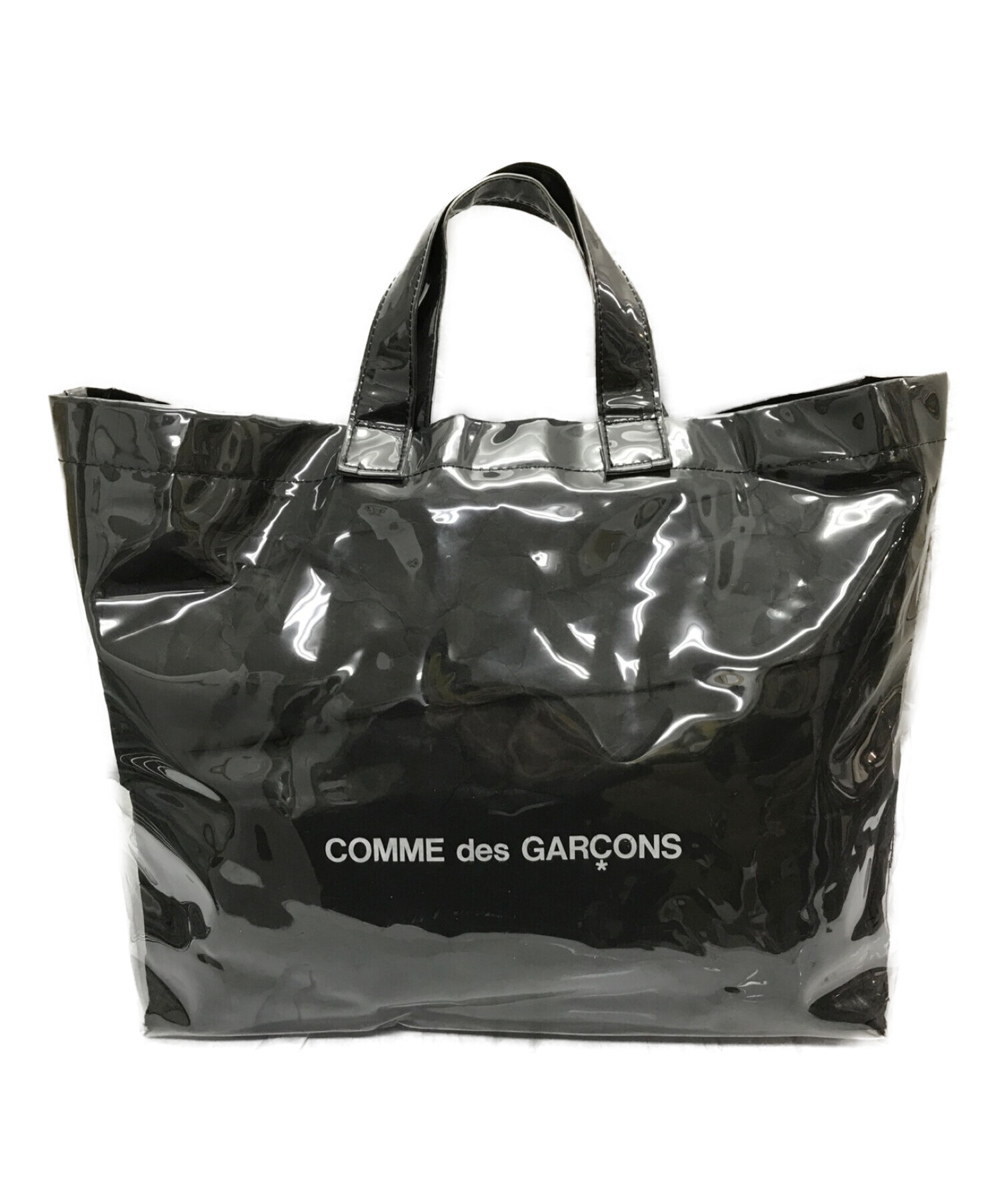 COMME des GARCONS (コムデギャルソン) ビニールトートバッグ ブラック サイズ:下記参照