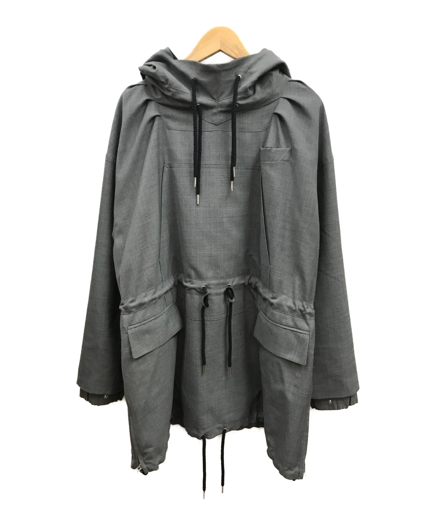 中古・古着通販】sacai (サカイ) Suiting Anorak グレー サイズ:1