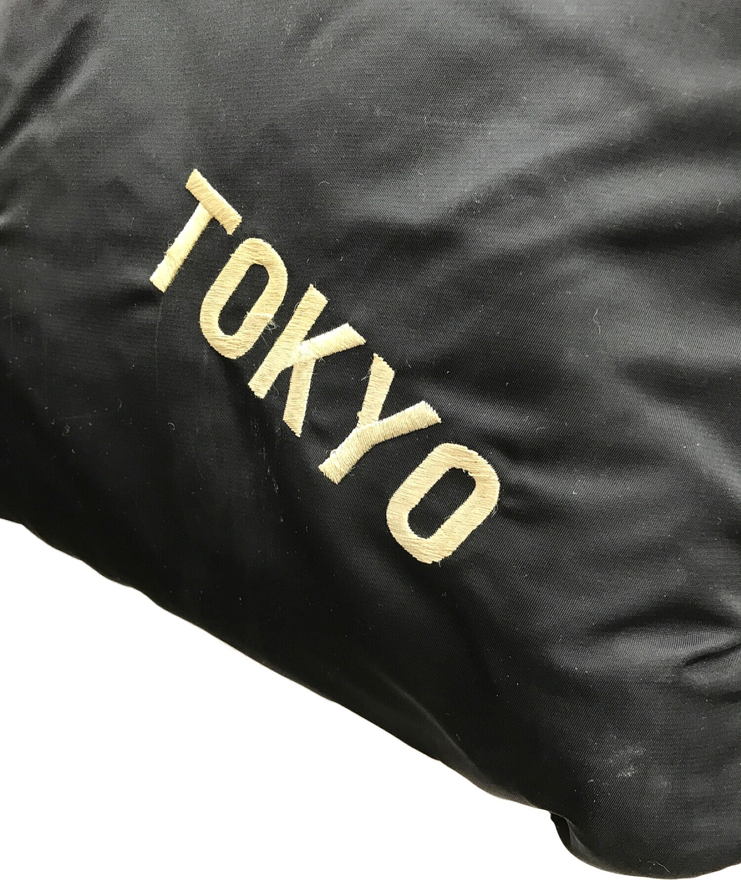 Tailor Toyo×BEAMS BOY (テーラートウヨウ×ビームスボーイ) スカ刺繍 2WAY ヘルメットバッグ ブラック