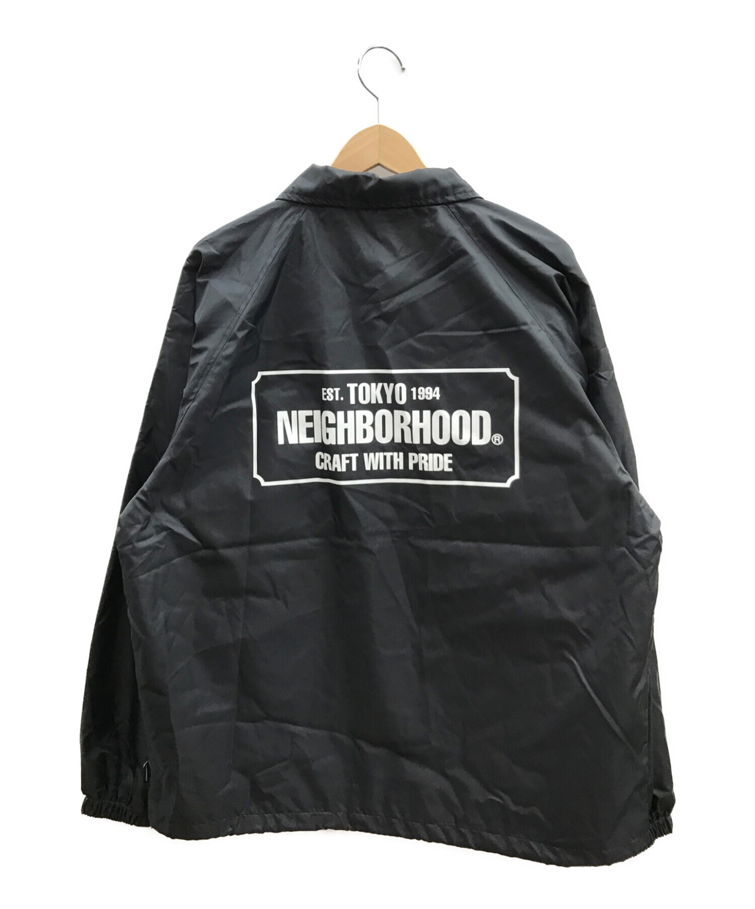 NEIGHBORHOOD (ネイバーフッド) 22SS バックロゴコーチジャケット ブラック サイズ:M