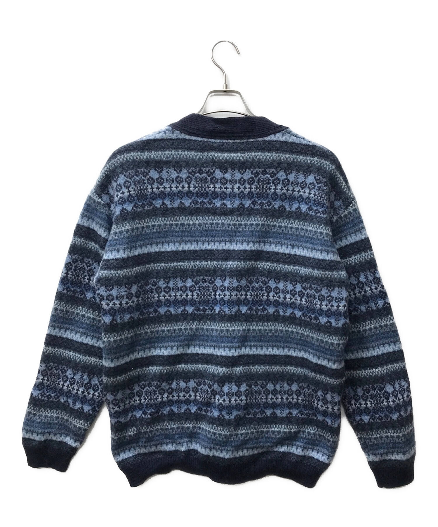 UNUSED (アンユーズド) 5G fair Isle cardigan ネイビー サイズ:3