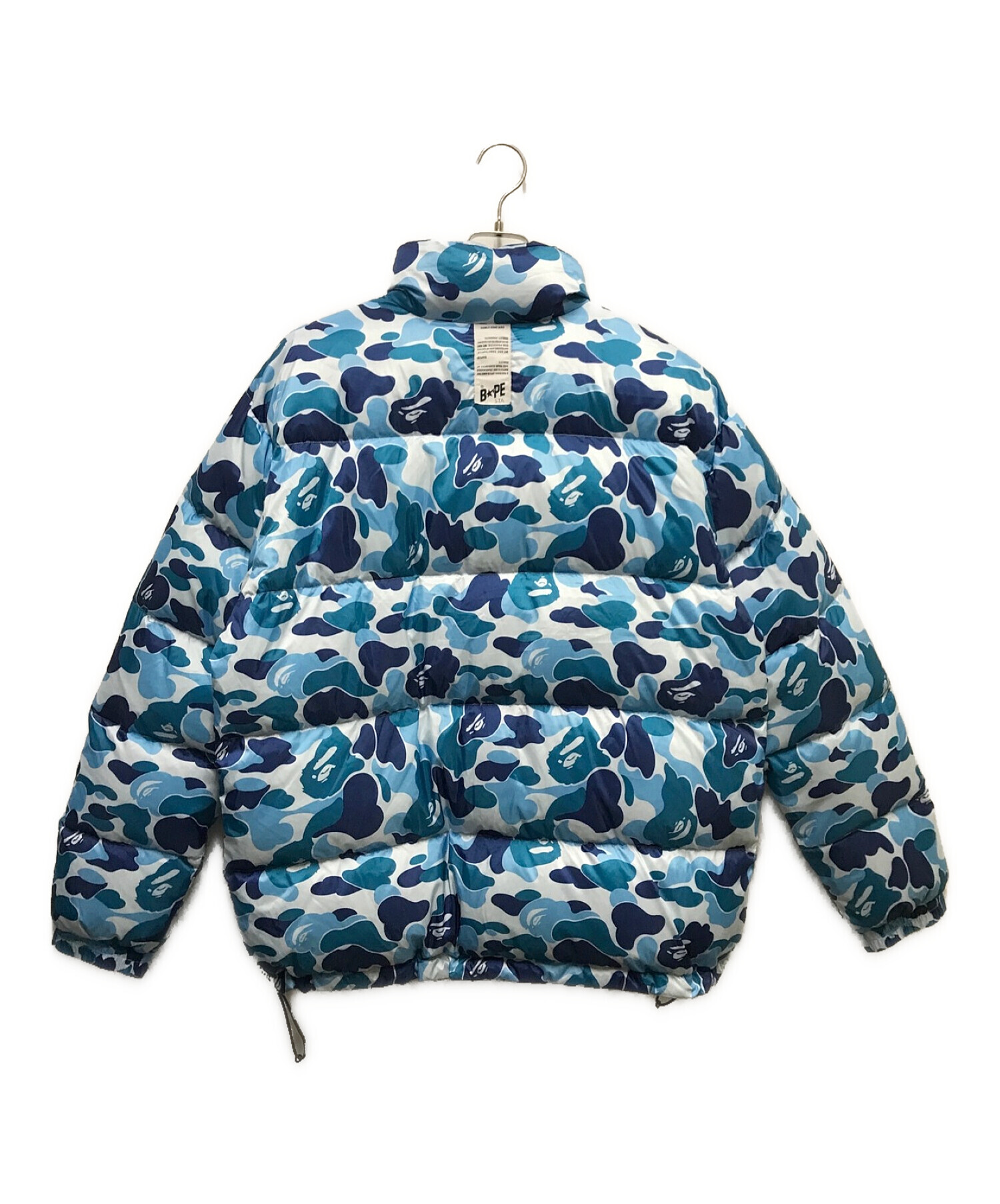 A BATHING APE (アベイシングエイプ) ベイプカモダウンジャケット ブルー サイズ:XL