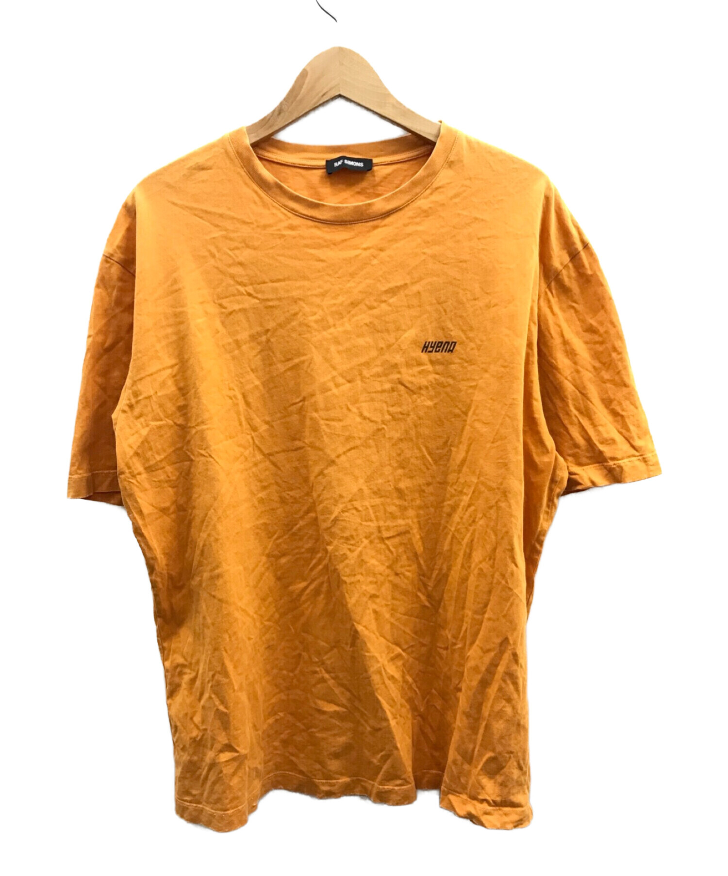 中古・古着通販】RAF SIMONS (ラフシモンズ) プリントTシャツ オレンジ