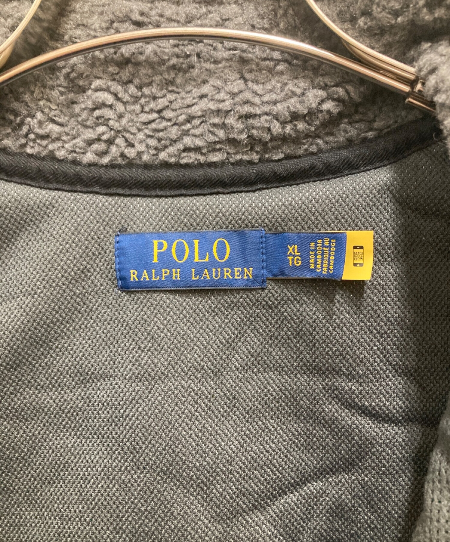 POLO RALPH LAUREN (ポロ・ラルフローレン) フリースジャケット グレー サイズ:XL