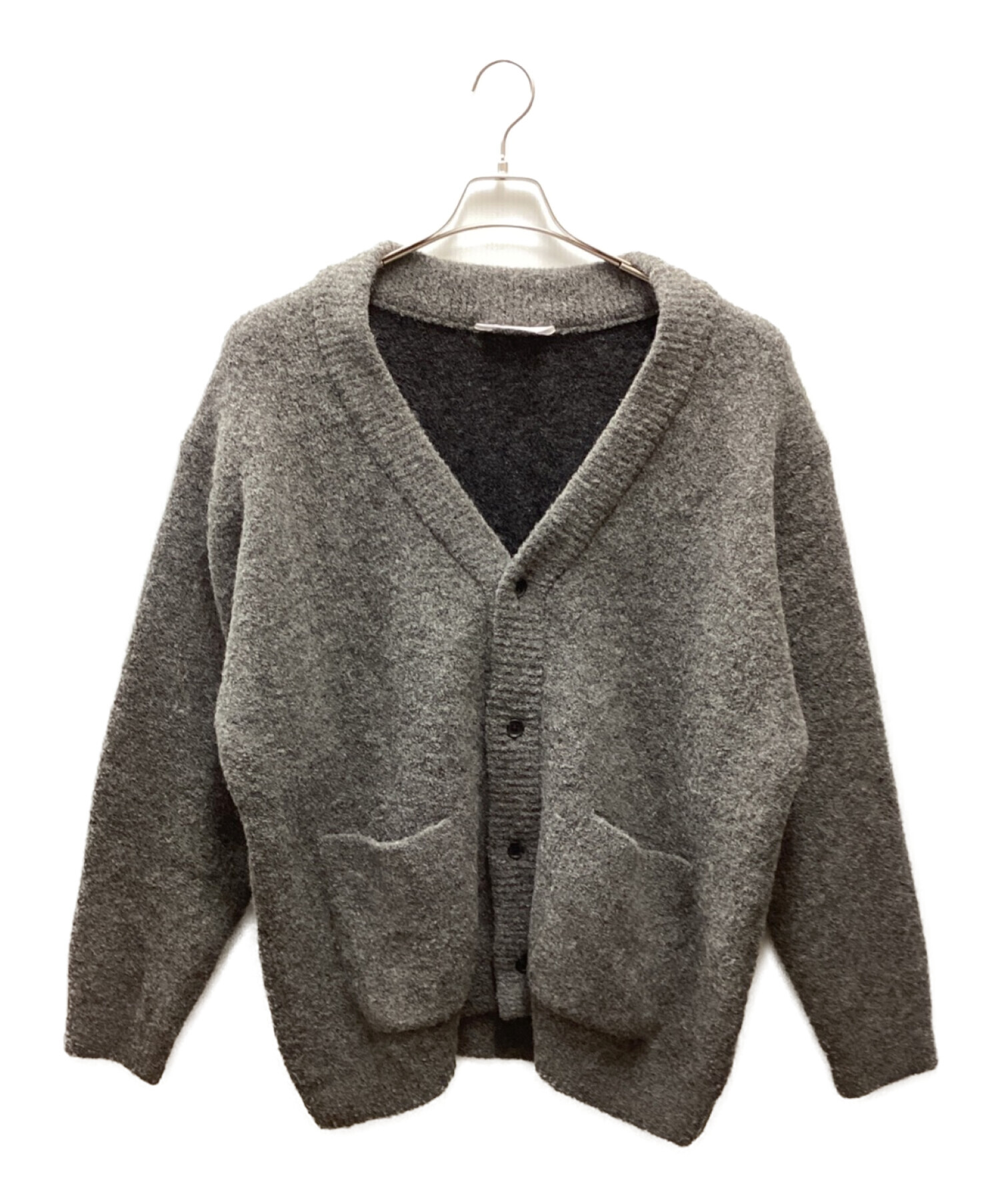 中古・古着通販】Name. (ネーム) ALPACA BOUCLE KNIT CARDIGAN グレー