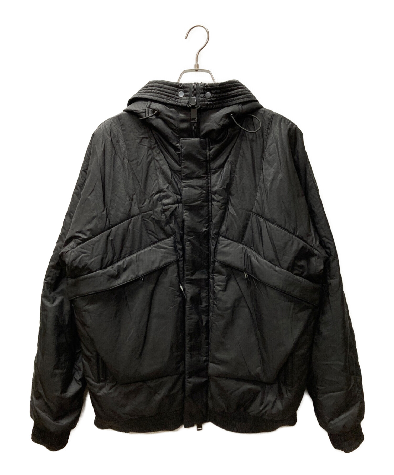 KRAKATAU (クラカタウ) ナイロン中綿ジャケット ブラック サイズ:L