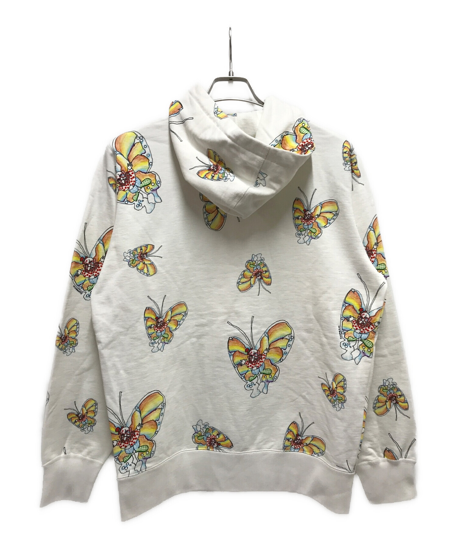 Supreme×Mark Gonzales (シュプリーム×マークゴンザレス) ゴンズバタフライフーデットスウェット / Gonz Butterfly  Hooded Sweatshirt ホワイト サイズ:Medium