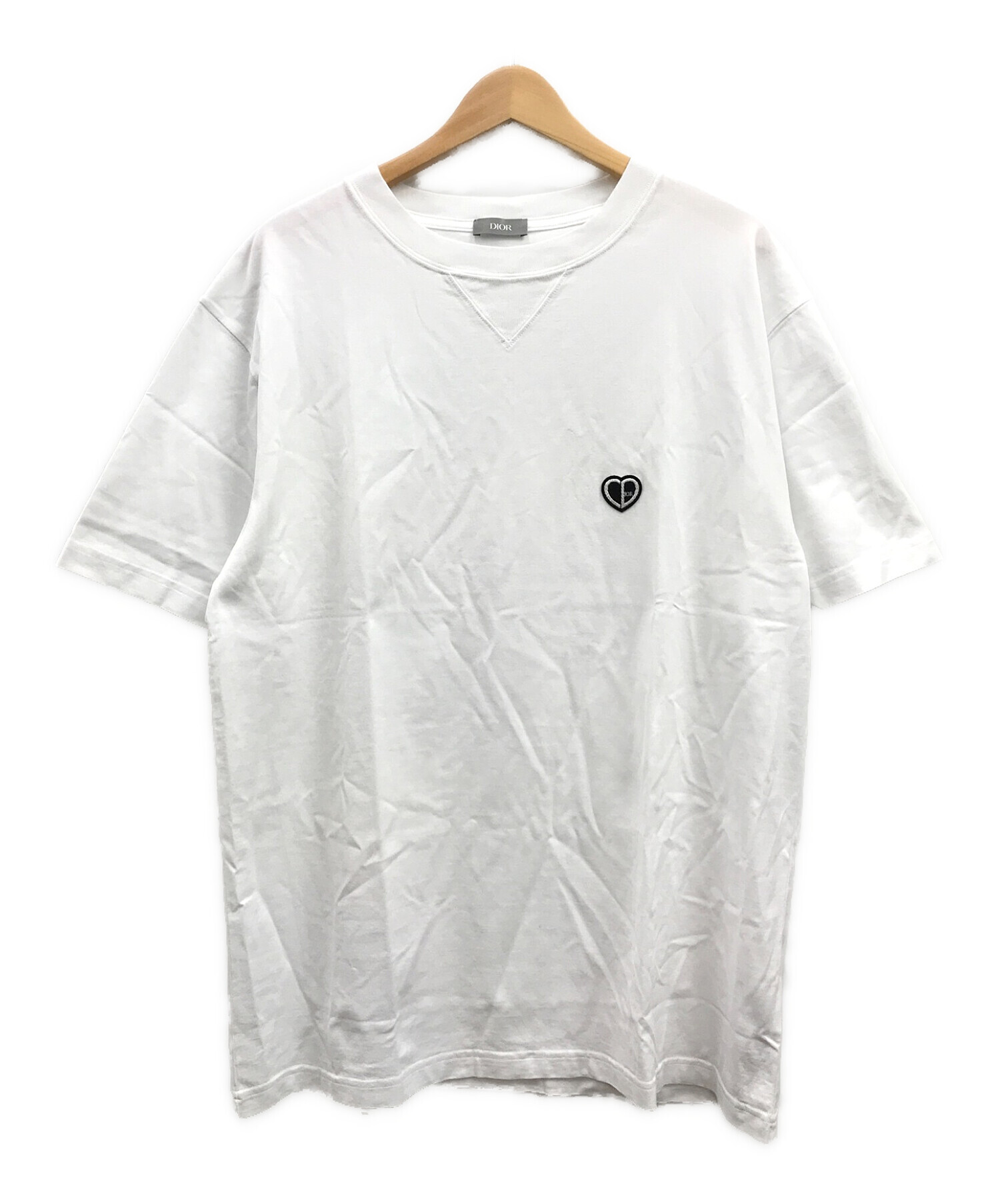 Dior (ディオール) CDハート ロゴTシャツ ホワイト サイズ:L