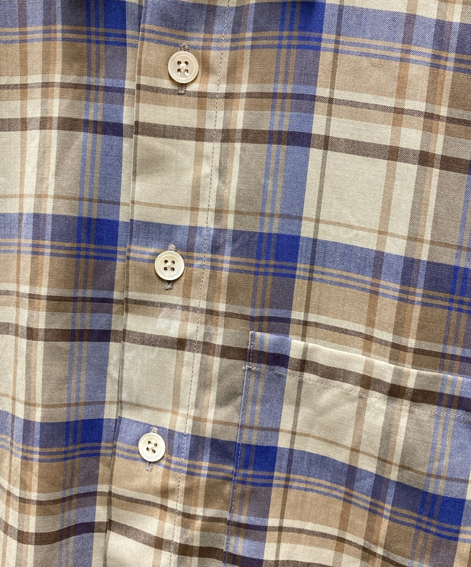 中古・古着通販】AURALEE (オーラリー) SUPER LIGHT WOOL CHECK SHIRTS