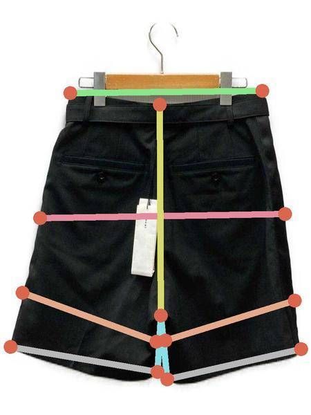 中古・古着通販】sacai (サカイ) Suiting Shorts ブラック 未使用品