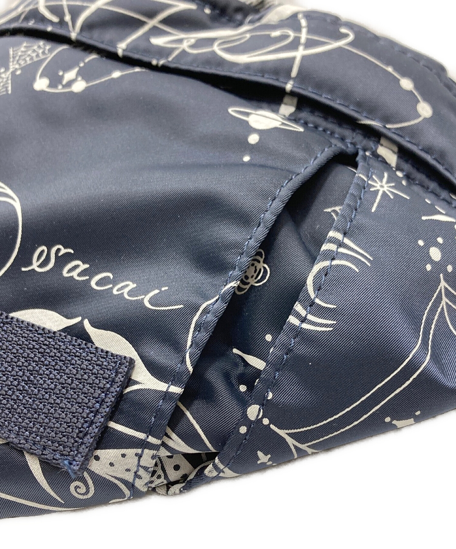 sacai (サカイ) Dr Woo (ドクターウー) PORTER (ポーター) Bandana Print Nylon Bag ネイビー  サイズ:OS 未使用品