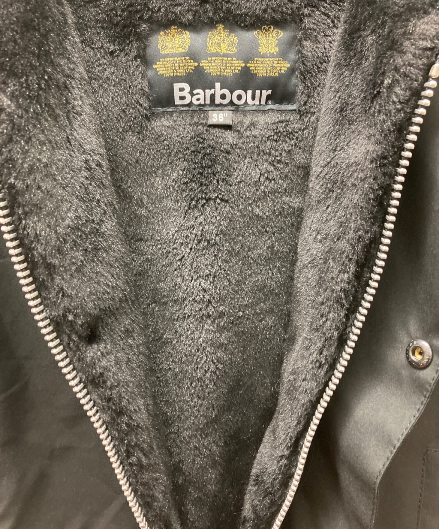 Barbour (バブアー) 裏ボアジャケット ブラック サイズ:36