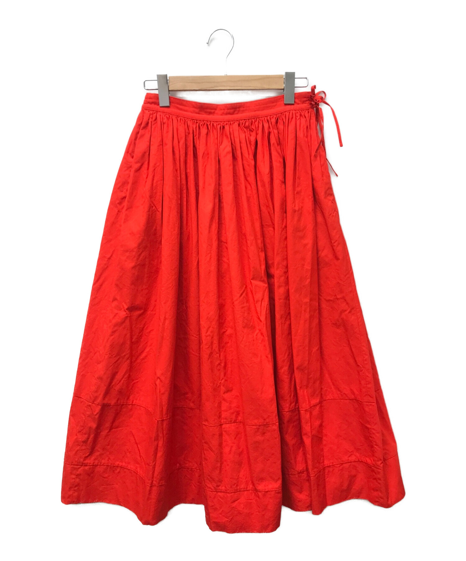 Drawer ドゥロワー スカート レッド サイズ36 - ロングスカート