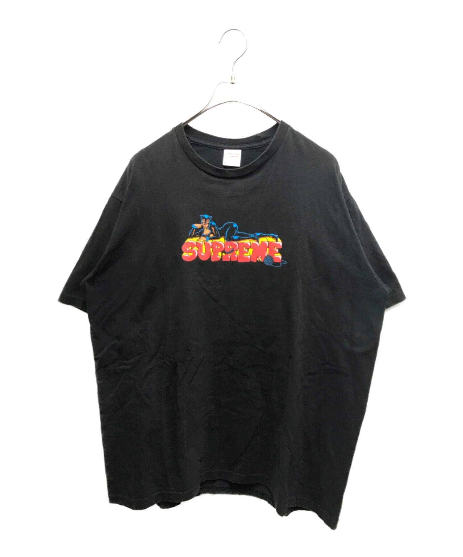 SUPREME (シュプリーム) キャットウーマンロゴTEE ブラック サイズ:XL