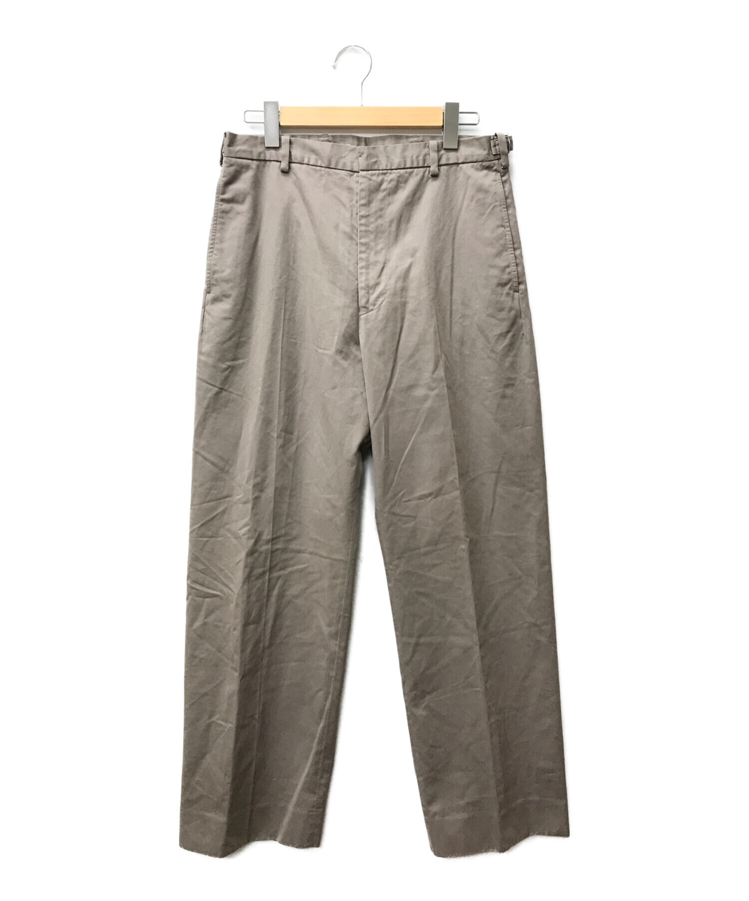 KAPTAIN SUNSHINE (キャプテンサンシャイン) Garment Dyed Scottish Sideseemless Trousers  ブラウン サイズ:W32