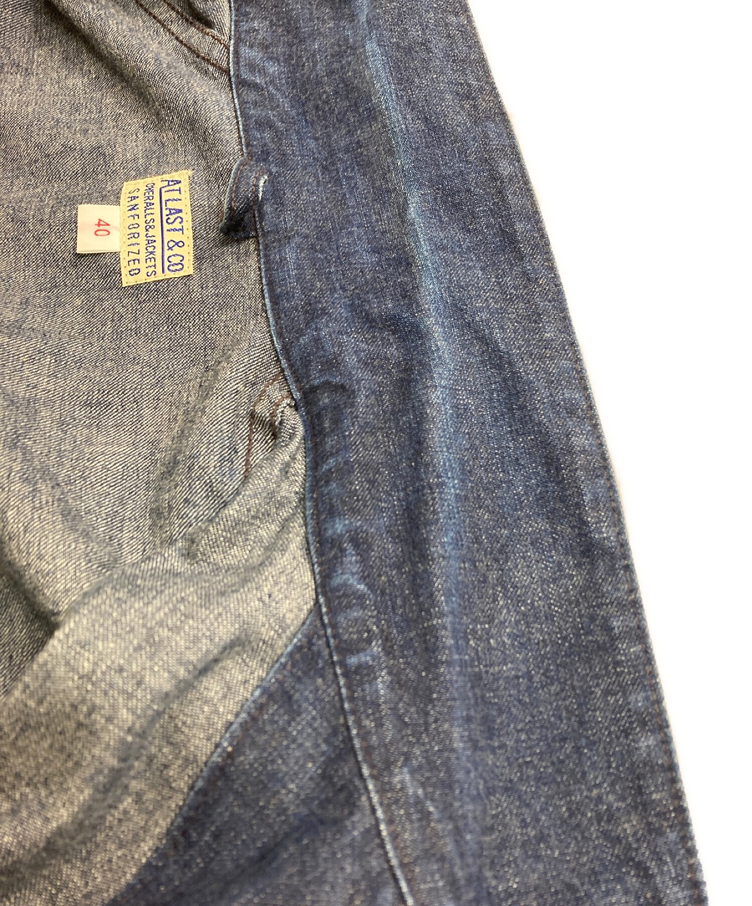 中古・古着通販】AT LAST (アットラスト) SPORTS DENIM JACKET