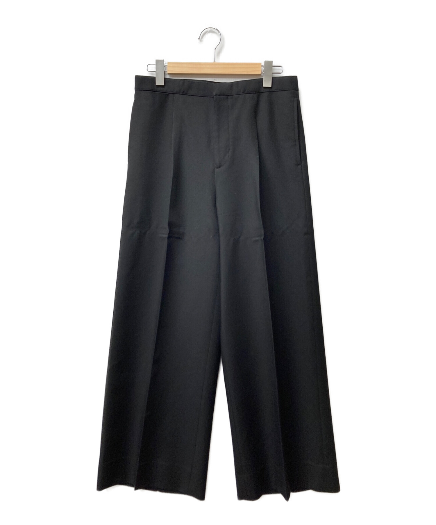 RAF SIMONS (ラフシモンズ) WIDE LEG CHINO ブラック サイズ:46