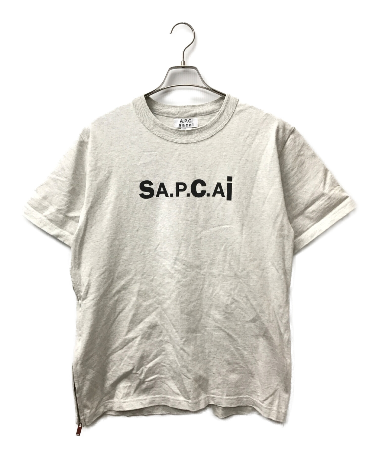 Mサイズ　SACAI x APC Tシャツ　グレー　新品mamek
