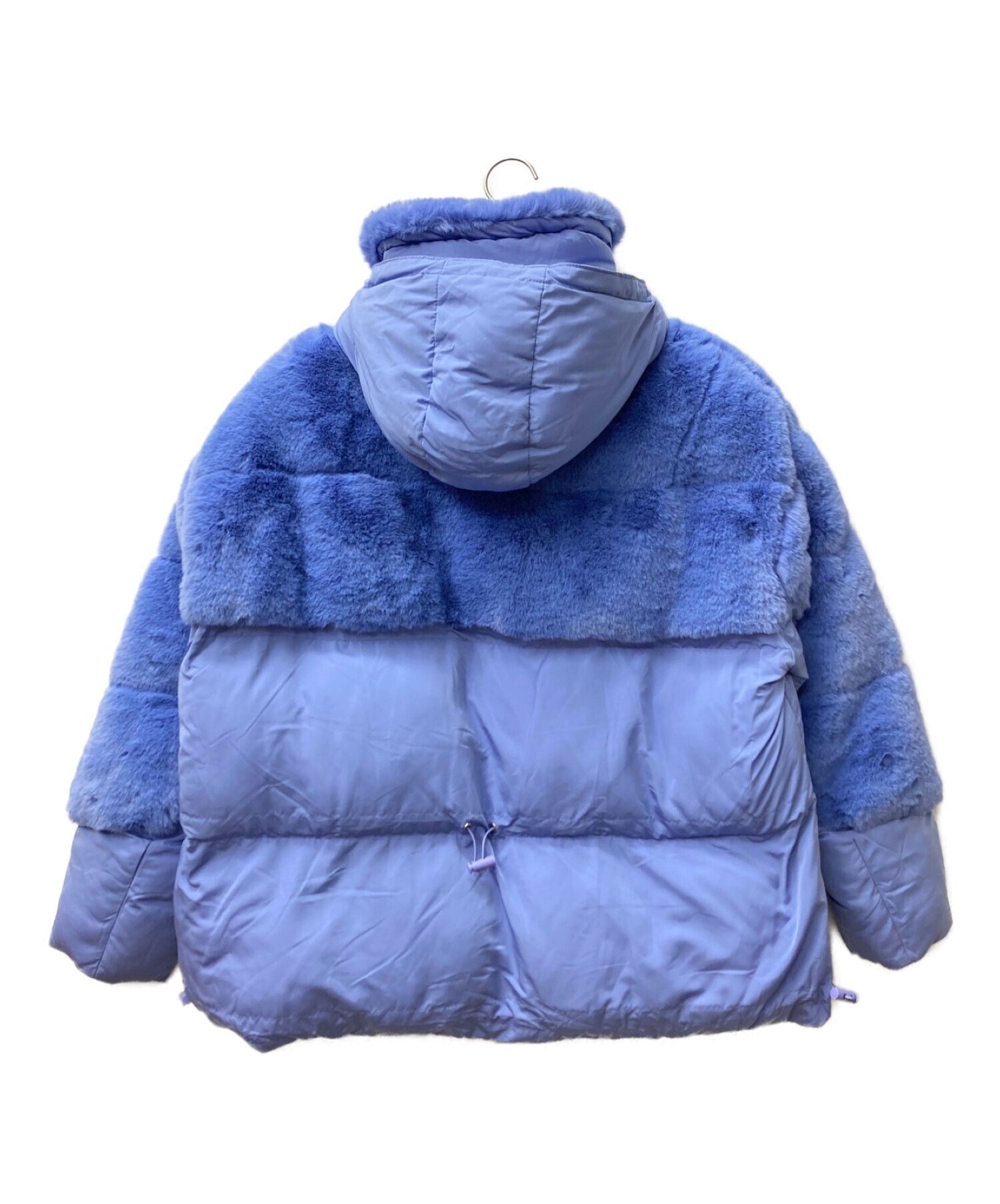 VEGANCODE (ヴィーガンコーデ) 異素材ミックスジャケットコート ネイビー サイズ:4