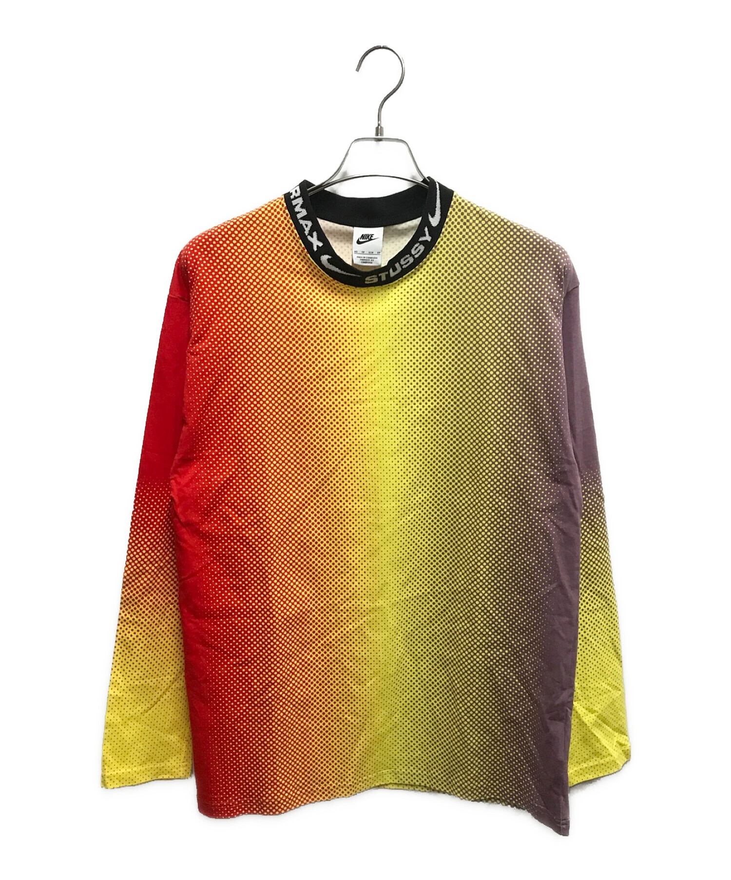 NIKE (ナイキ) stussy (ステューシー) LONG SLEEVE JERSEY TOP マルチカラー サイズ:XS