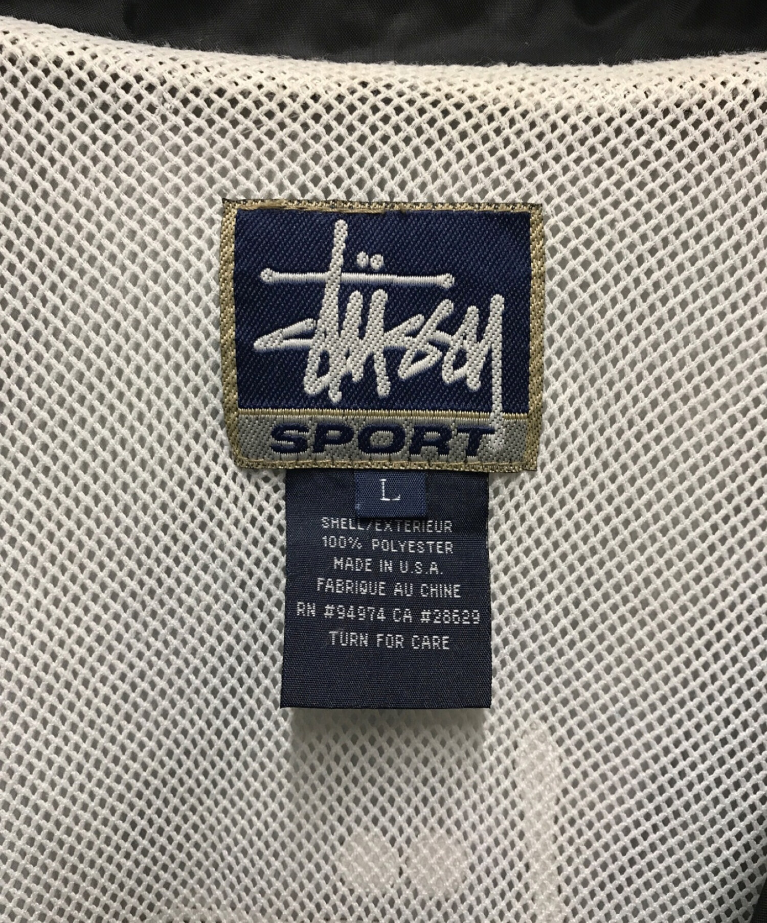 stussy sport (ステューシー スポーツ) ポリトラックジャケット ブラック サイズ:L