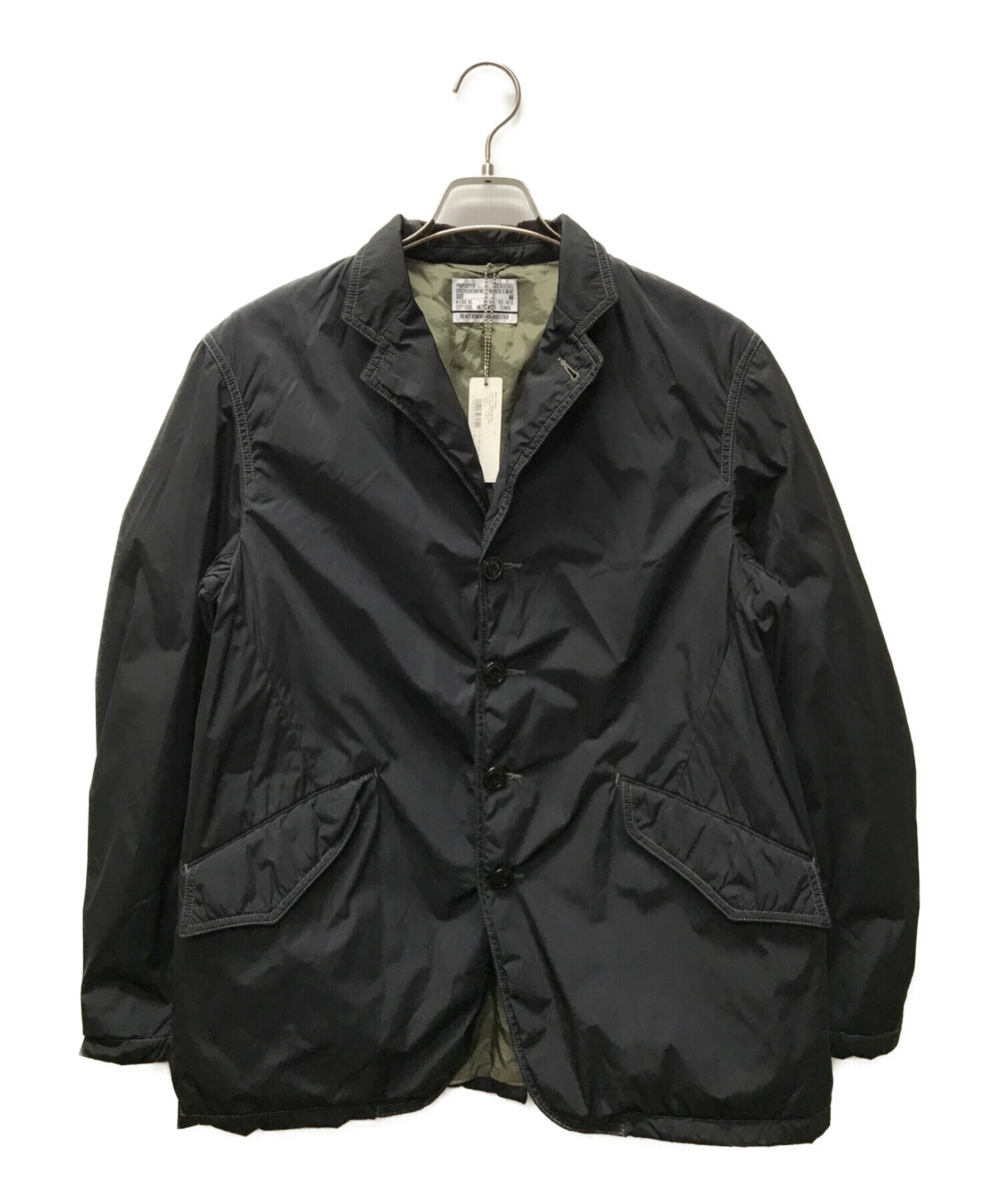 NEXUSVII (ネクサスセブン) ナイロンテーラードジャケット ブラック サイズ:46