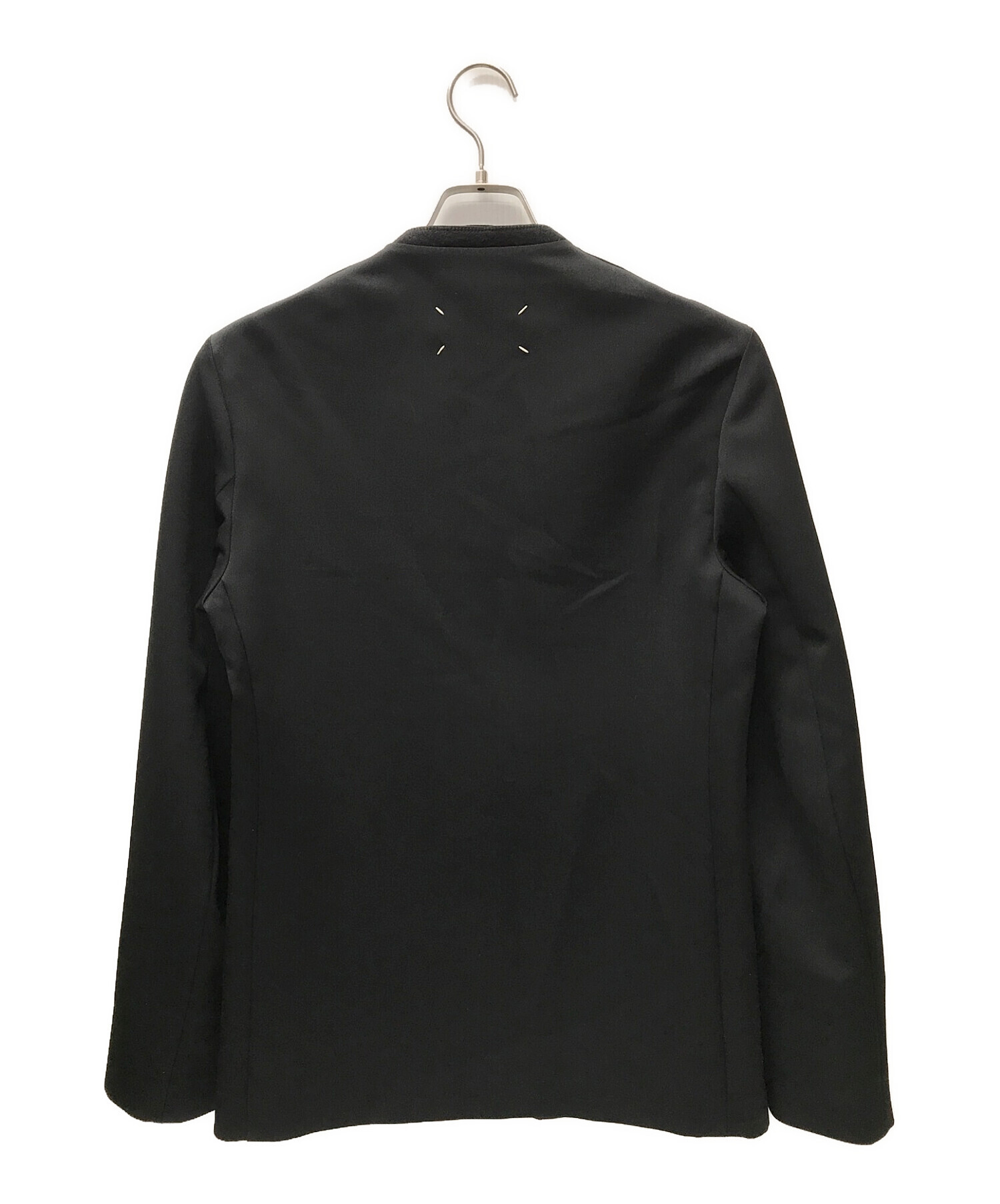 Maison Margiela (メゾンマルジェラ) ノーカラージャケット ブラック サイズ:44