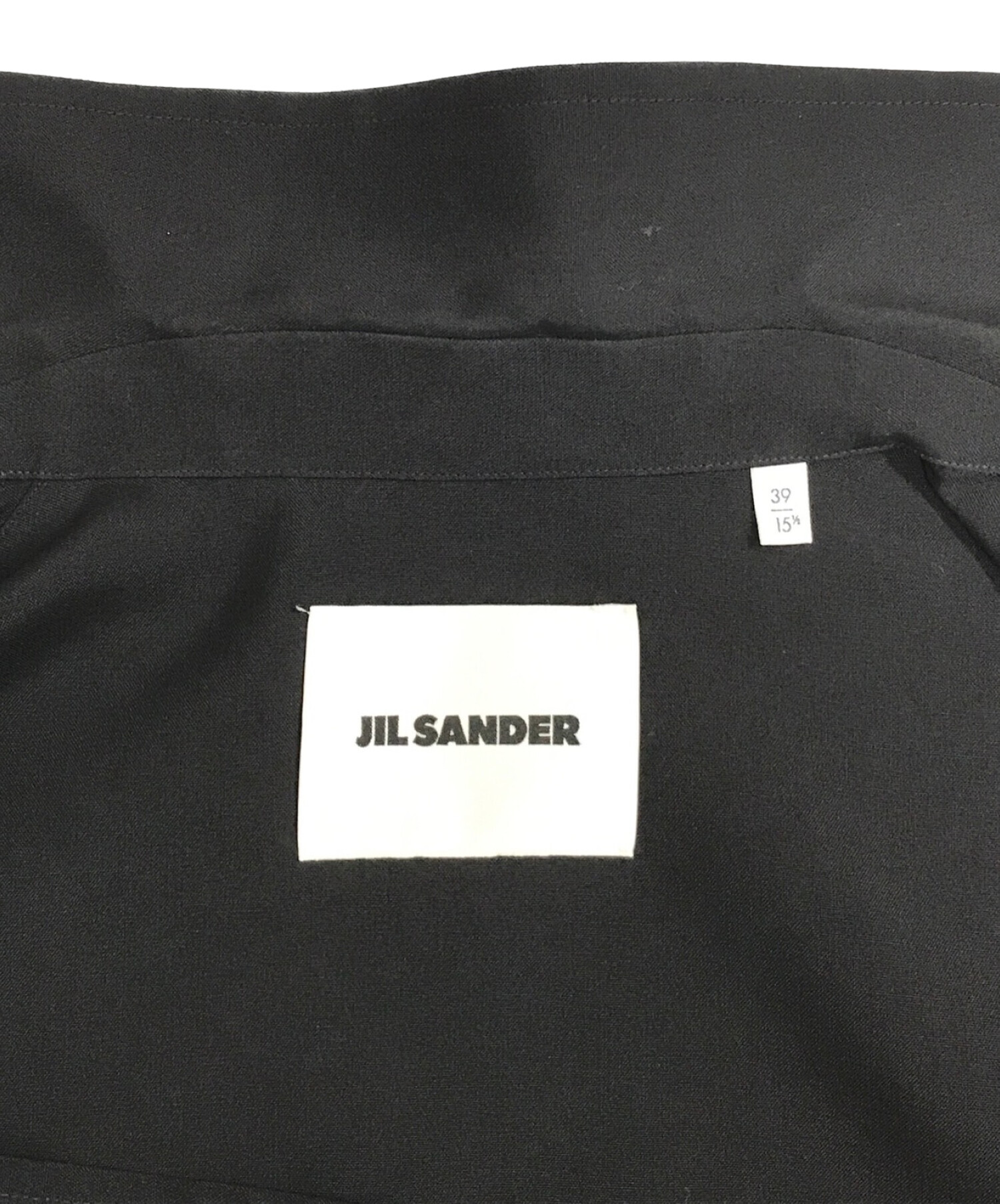 中古・古着通販】JIL SANDER (ジルサンダー) WOOL SHIRT ブラック