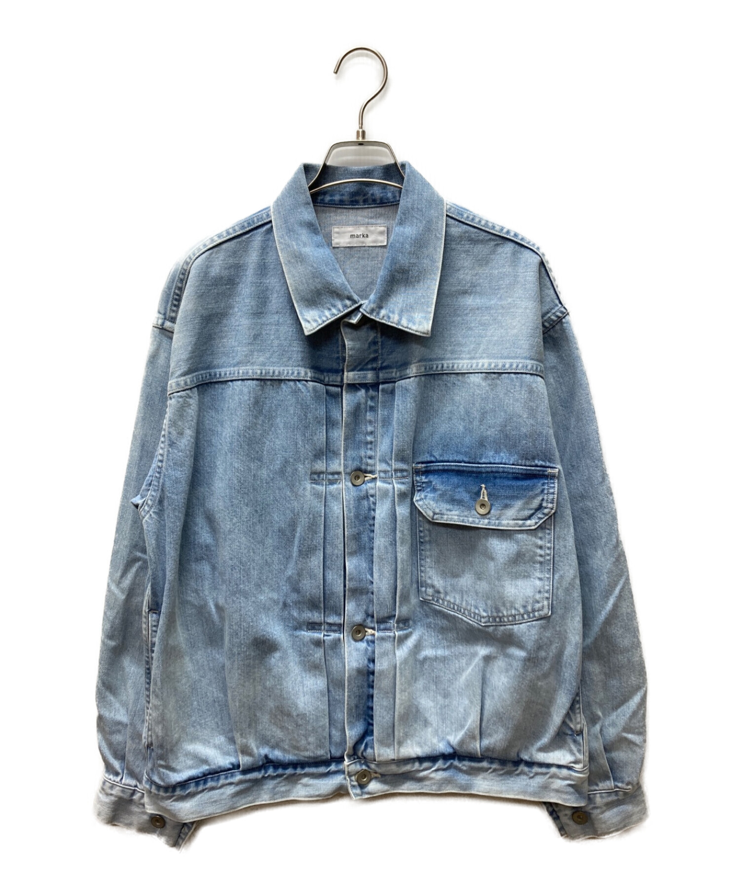 MARKA (マーカ) TYPE1 DENIM JACKET FADED ライトブルー サイズ:1