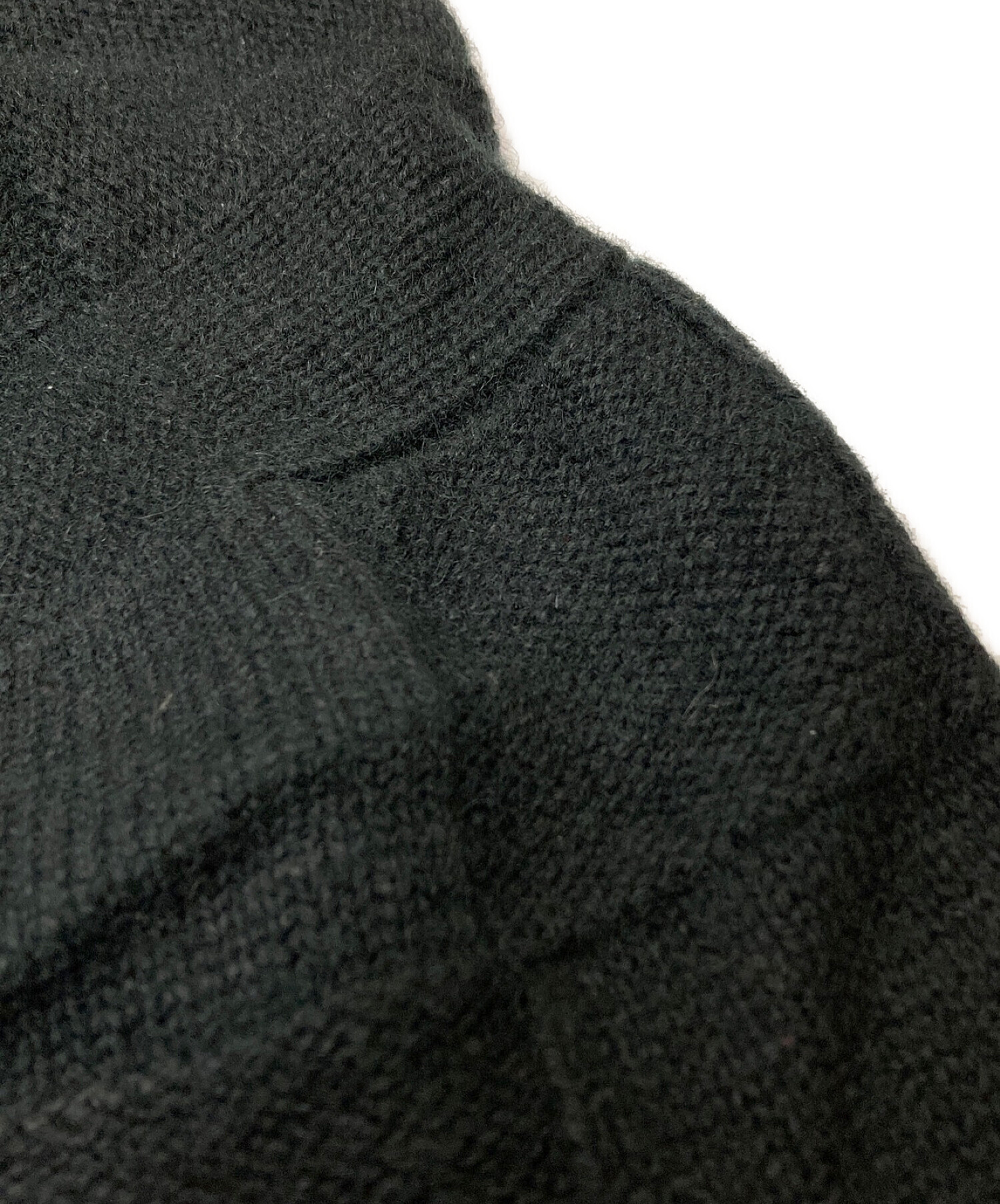 90S コムデギャルソンシャツ フランス製 胸ロゴ杢アクリルウール天竺ニットソー