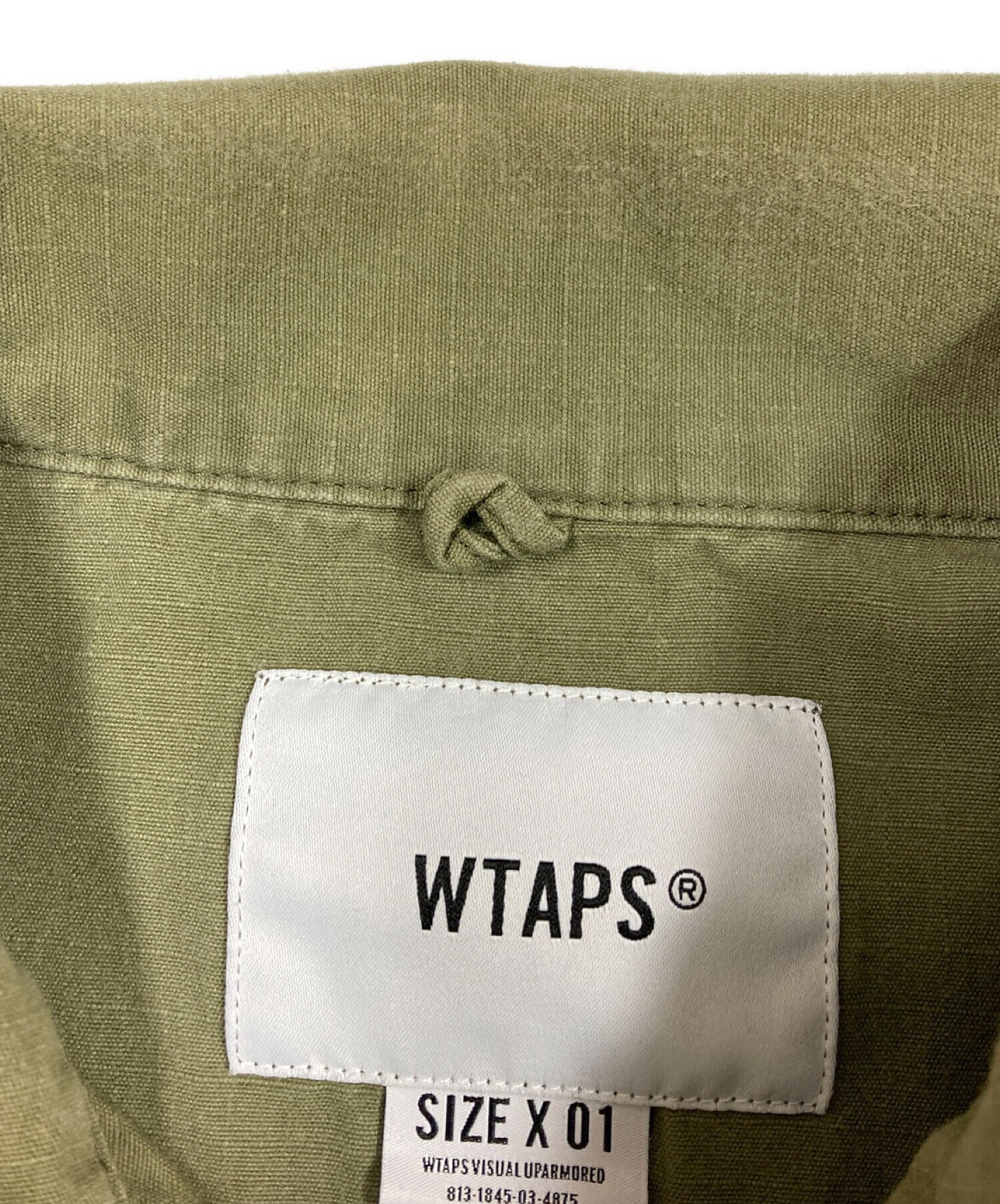 WTAPS (ダブルタップス) BUDS LS/SHIRT オリーブ サイズ:01