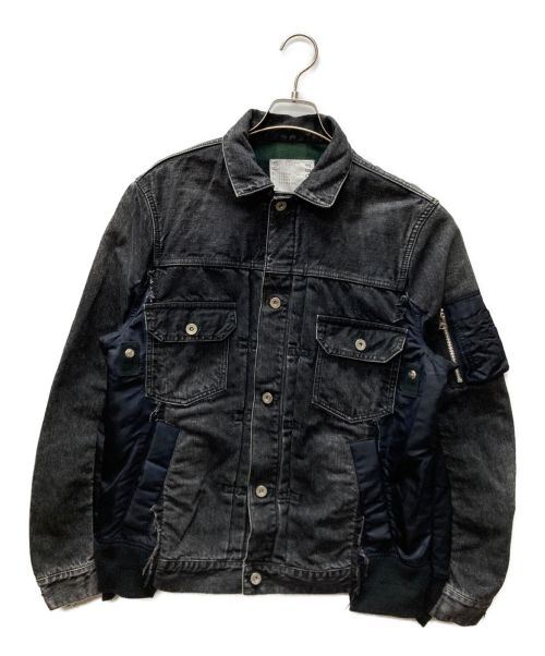 中古・古着通販】sacai (サカイ) MA-1ドッキングデニムボタン