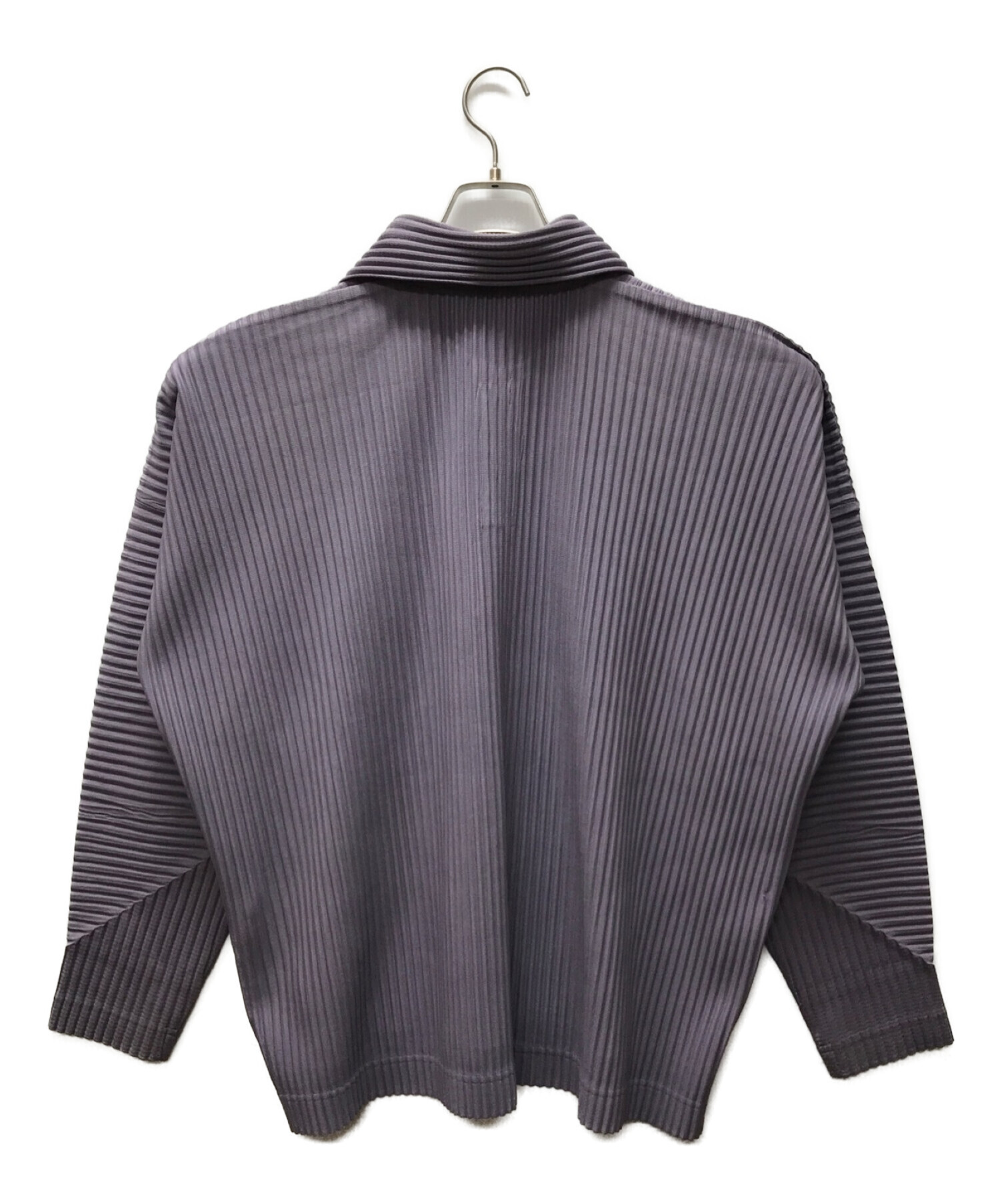 HOMME PLISSE ISSEY MIYAKE (オムプリッセ イッセイ ミヤケ) 襟付プルオーバー パープル サイズ:2