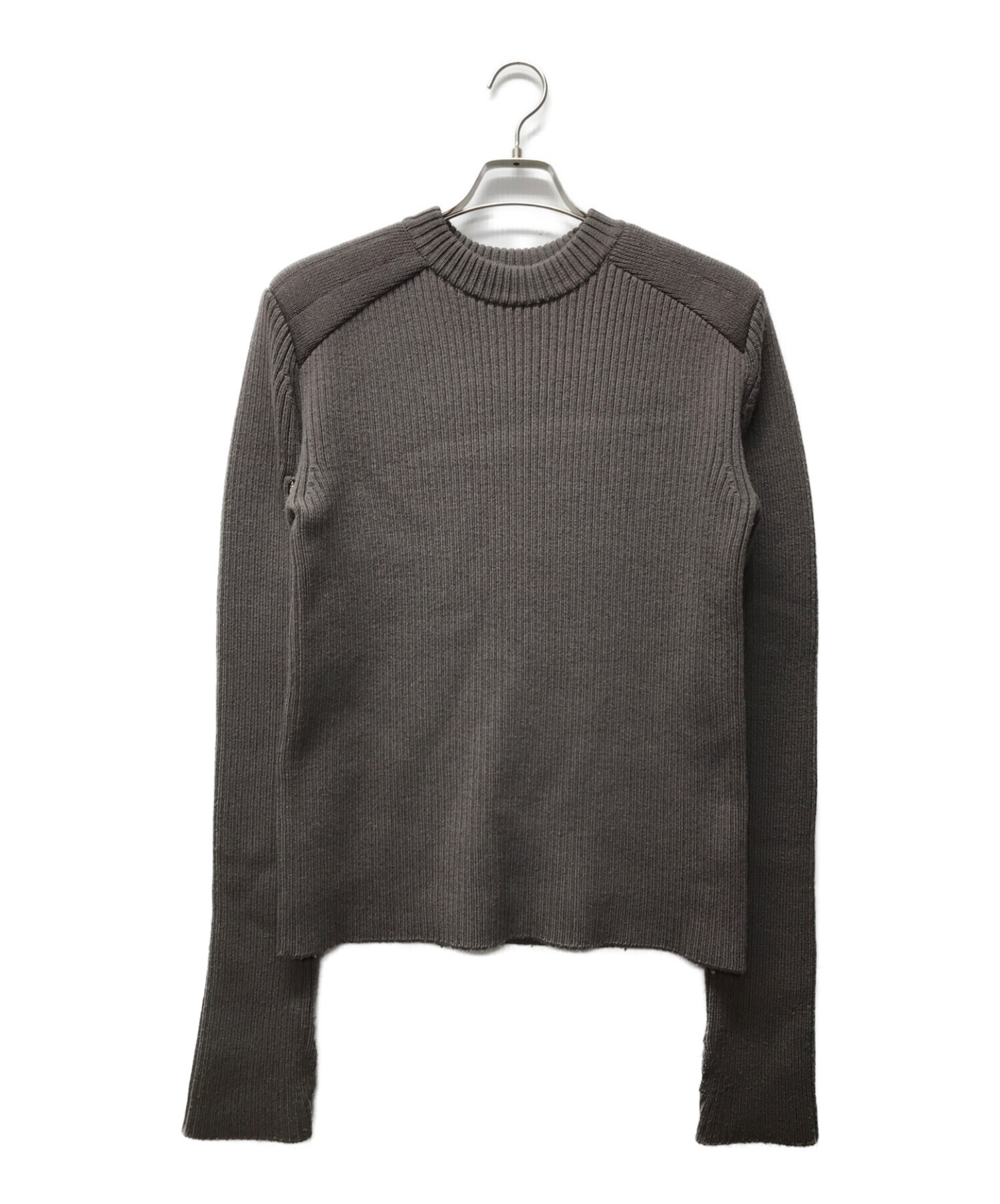 JOHN LAWRENCE SULLIVAN (ジョンローレンスサリバン) SHOULDER PAD KNIT SWEATER ブラウン サイズ:Ｍ