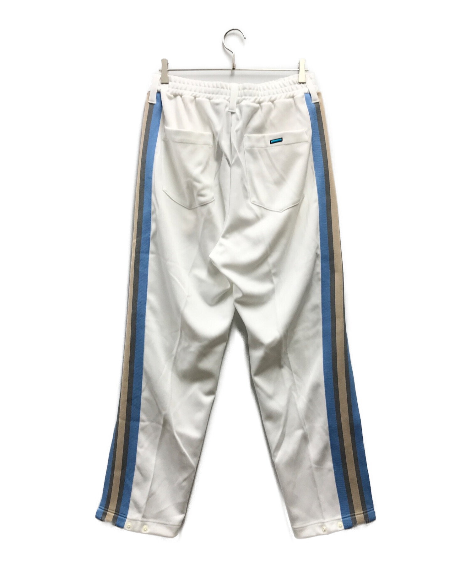 中古・古着通販】MUZE (ミューズ) TRACK JERSEY PANTS ホワイト サイズ