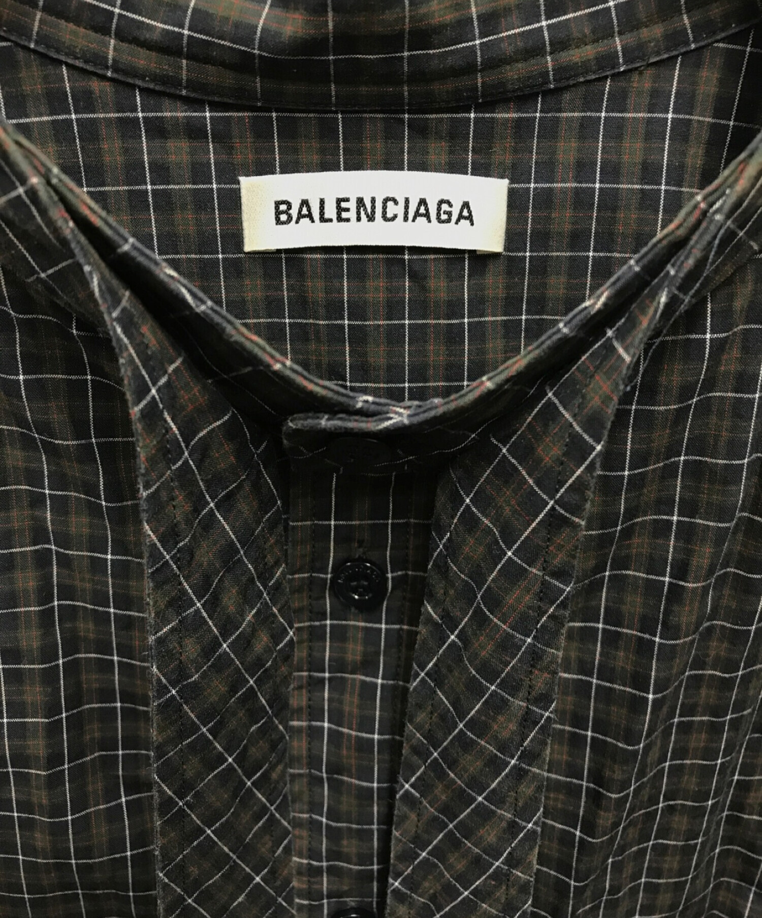 中古・古着通販】BALENCIAGA (バレンシアガ) New Swing Shirt ブラウン