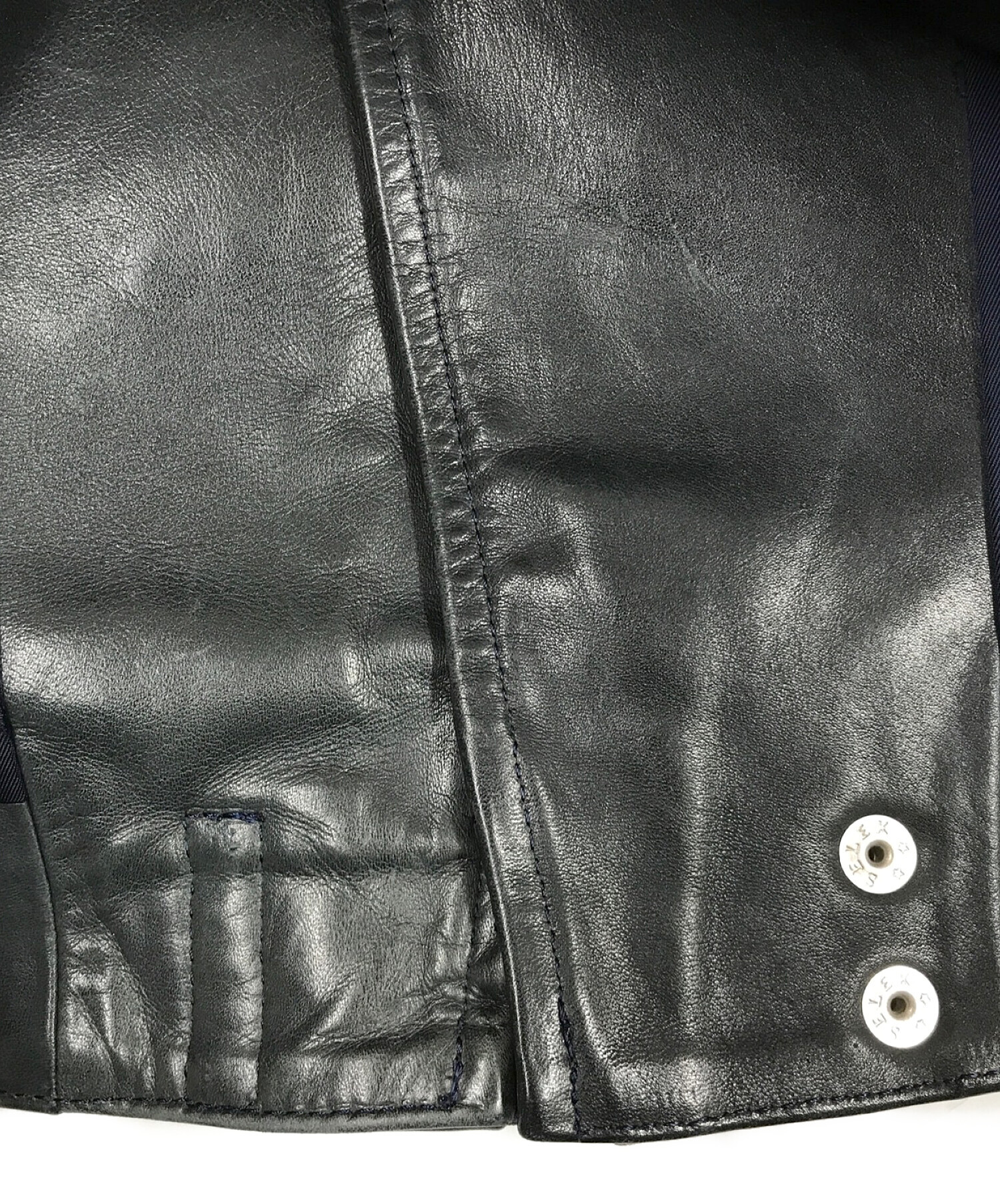 uniform experiment (ユニフォームエクスペリメント) カーフレザーダブルライダースジャケット ブラック サイズ:2