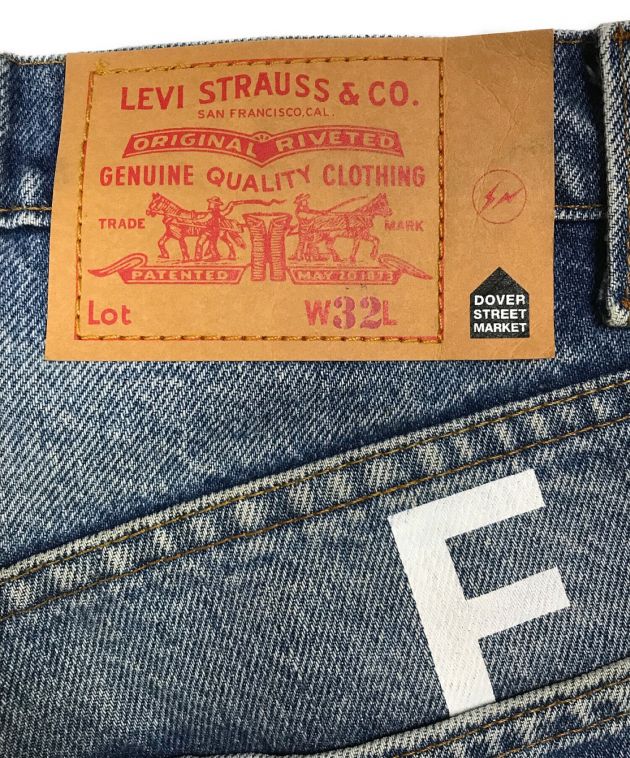 LEVI'S (リーバイス) FRAGMENT DESIGN (フラグメント デザイン) DOVER STREET MARKET (ドーバー  ストリート マーケット) デニムパンツ インディゴ サイズ:W32