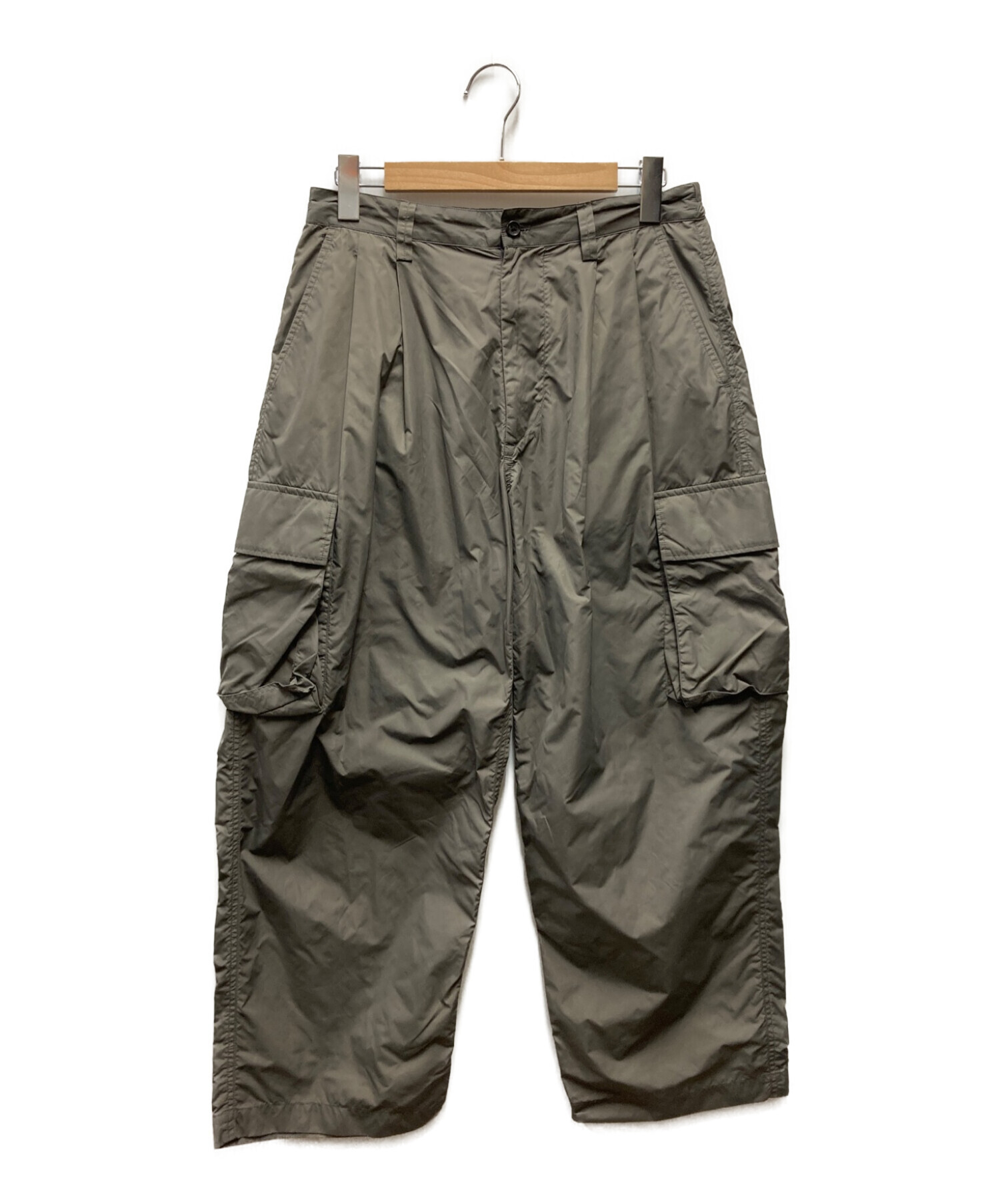 stein (シュタイン) NYLON MILITARY WIDE TROUSERS グレー サイズ:ｓ