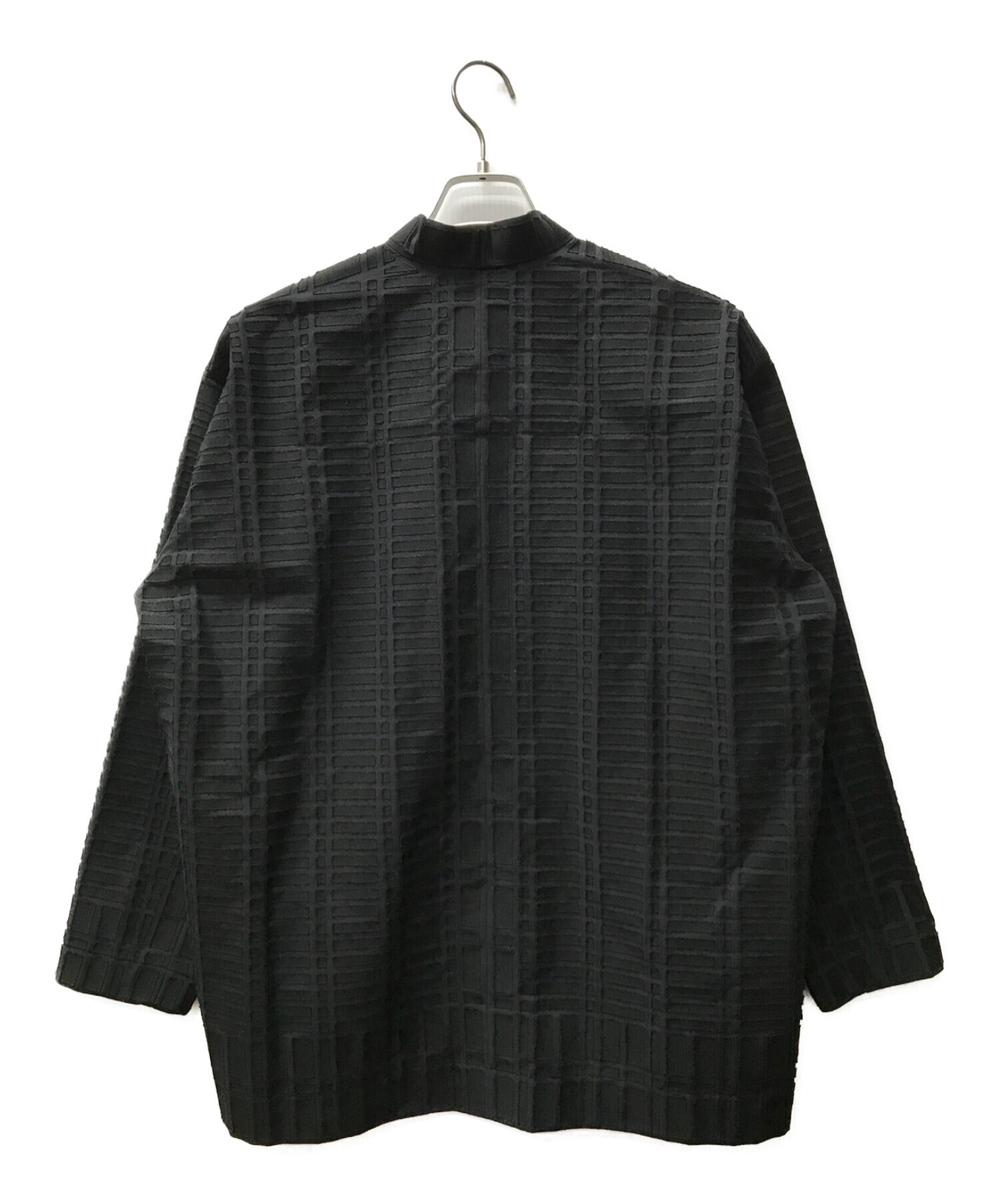 A-POC ABLE ISSEY MIYAKE (エイポック エイブル イッセイ ミヤケ) ジオメトリックシャツ ブラック サイズ:1